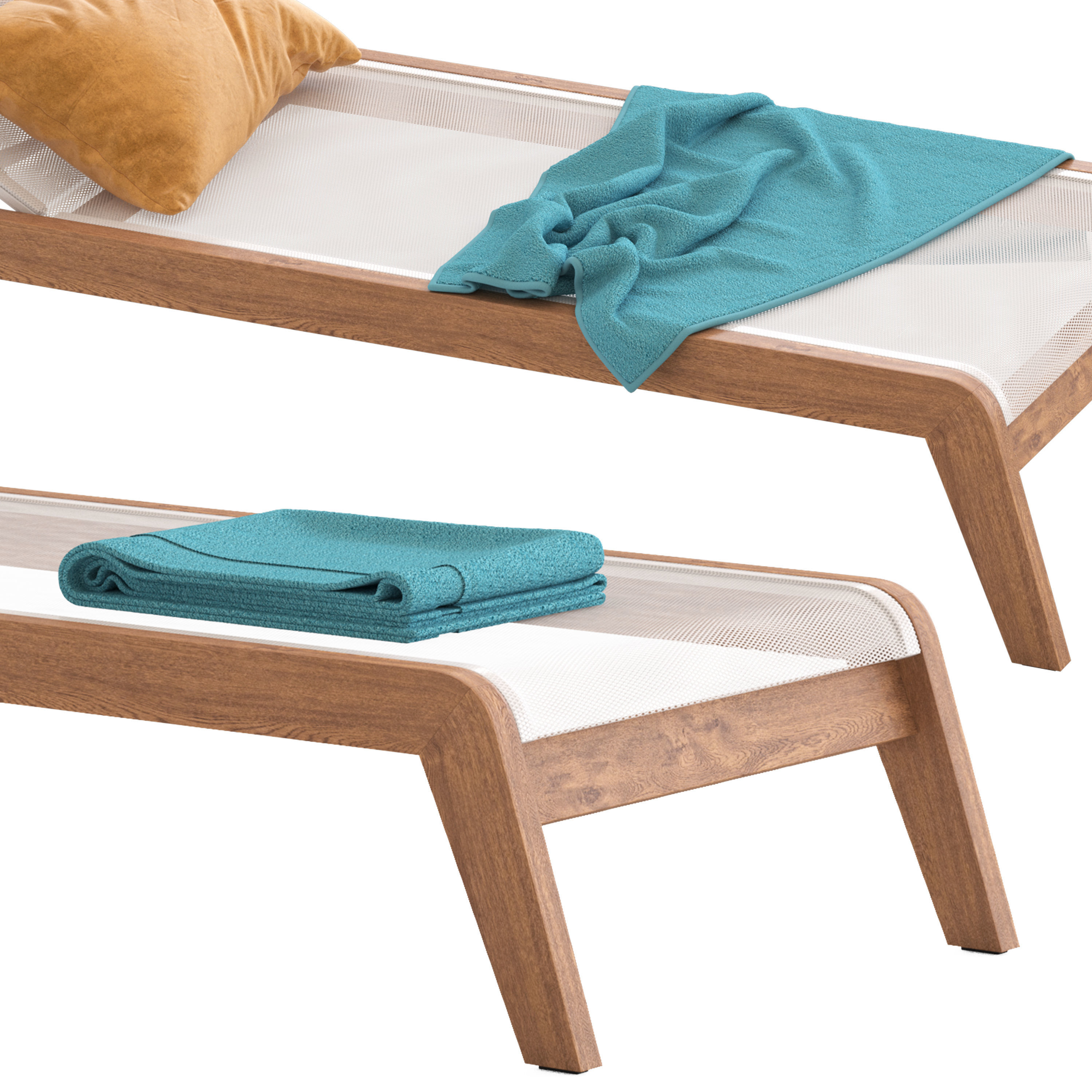 HARBOUR Pacific Stacking Sunlounge 3D model_7