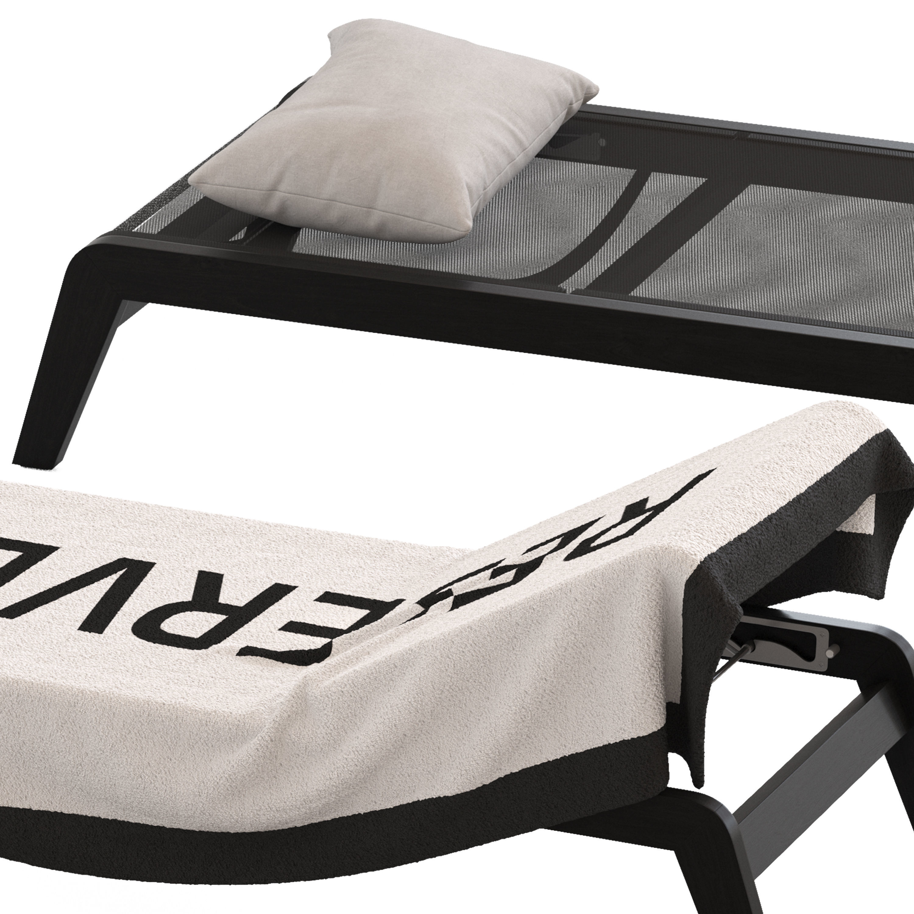 HARBOUR Pacific Stacking Sunlounge 3D model_4