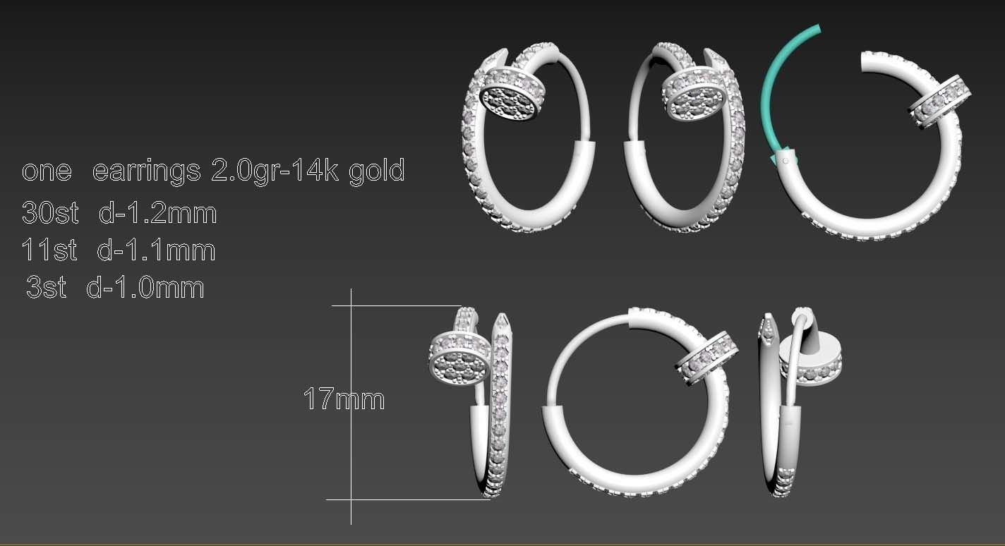 ring nail 3D print model_3