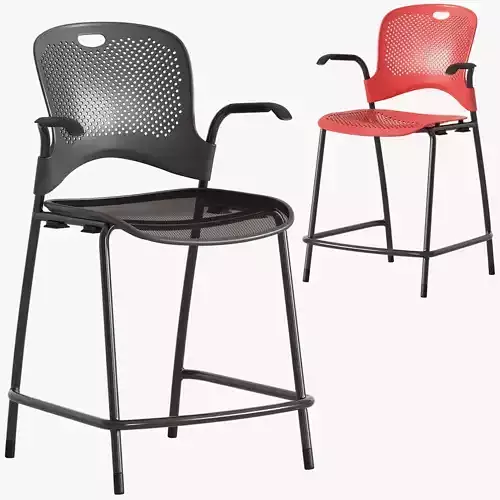 Herman Miller Caper Stacking Stools 3D model