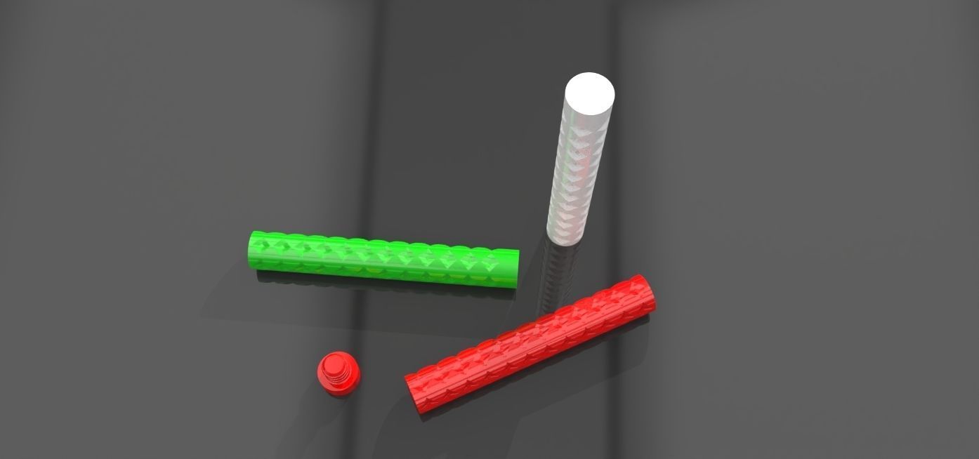 A container with threaded screw on cap 3D print model_2