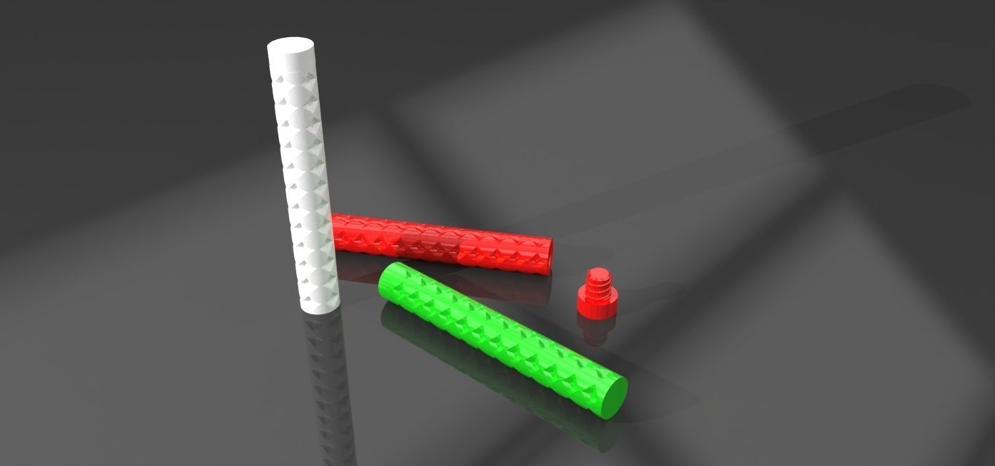 A container with threaded screw on cap 3D print model_1