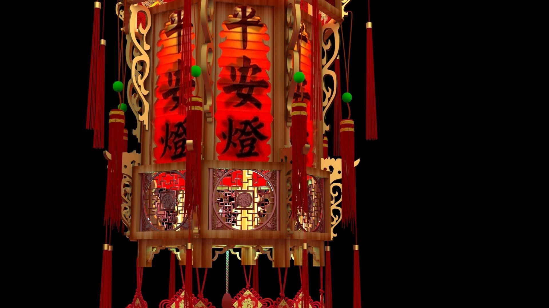 Chinese palace  3D model_1