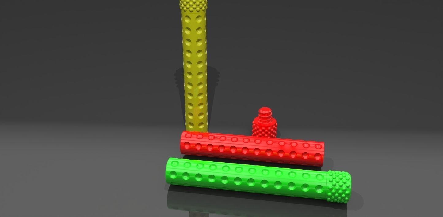 A container with threaded screw on cap 3D print model_4