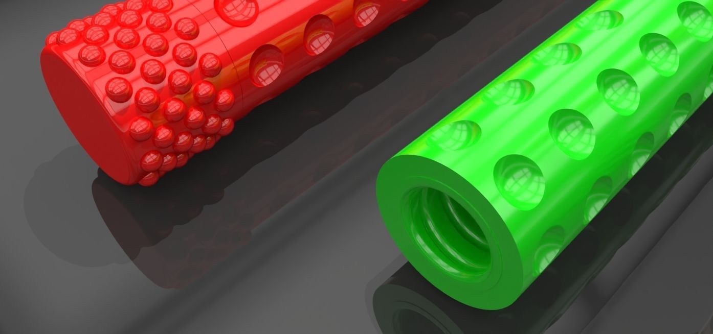 A container with threaded screw on cap 3D print model_8