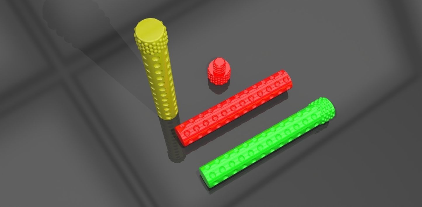 A container with threaded screw on cap 3D print model_2