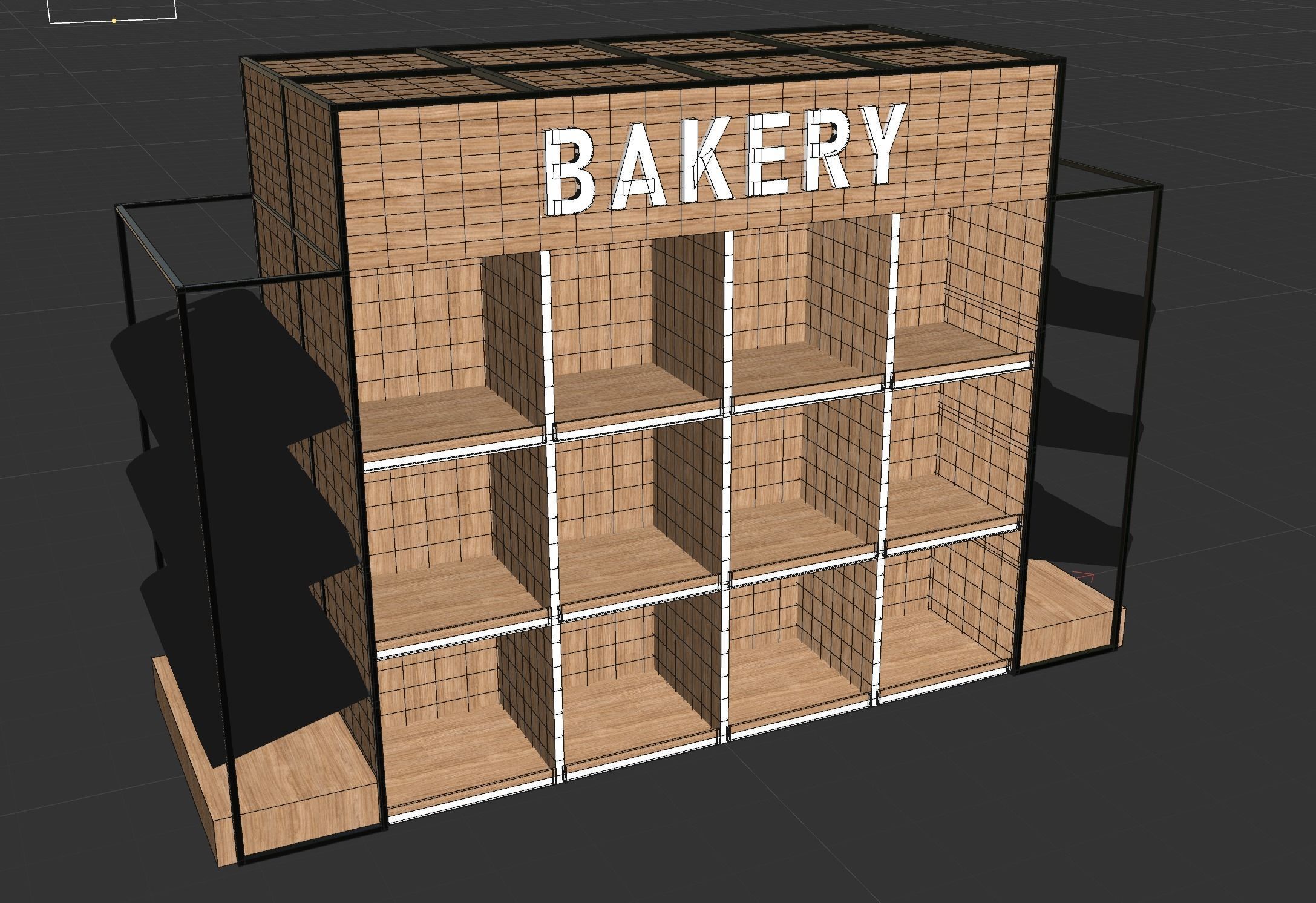 Bakery Shelf 3D model_6