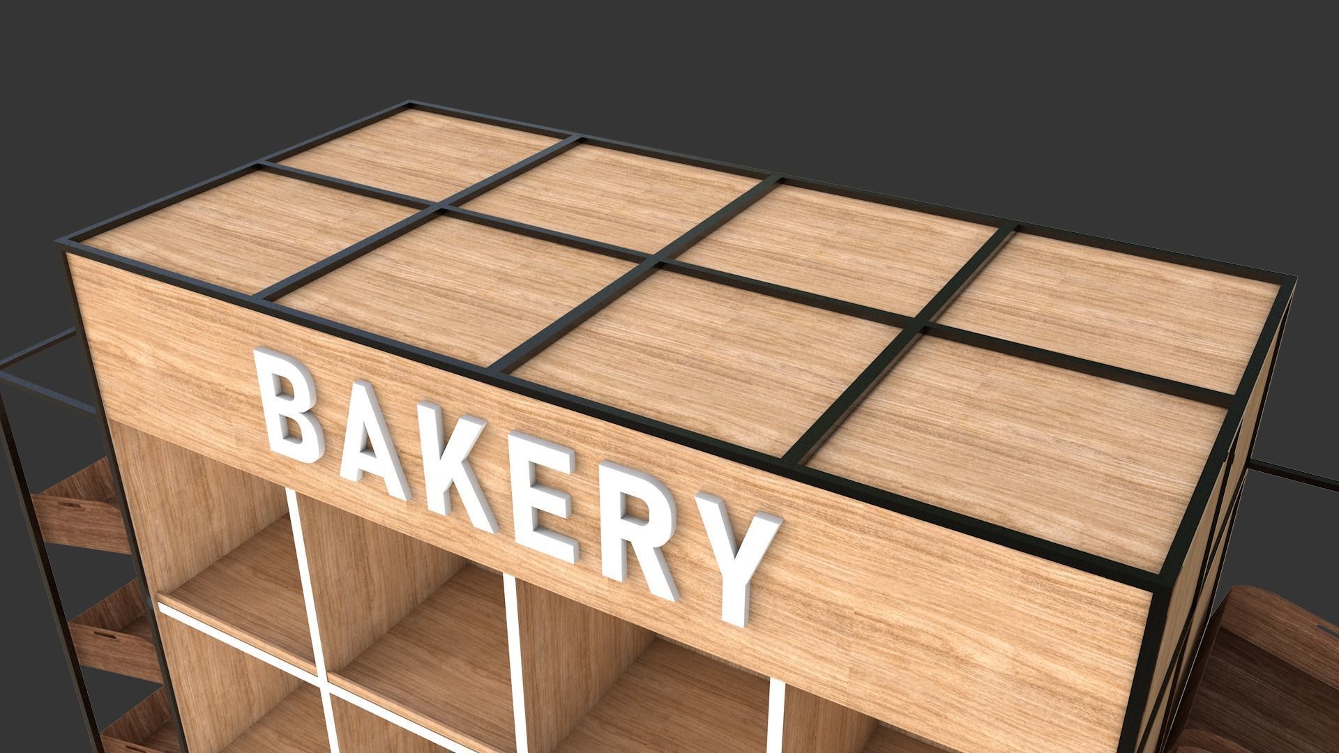 Bakery Shelf 3D model_5