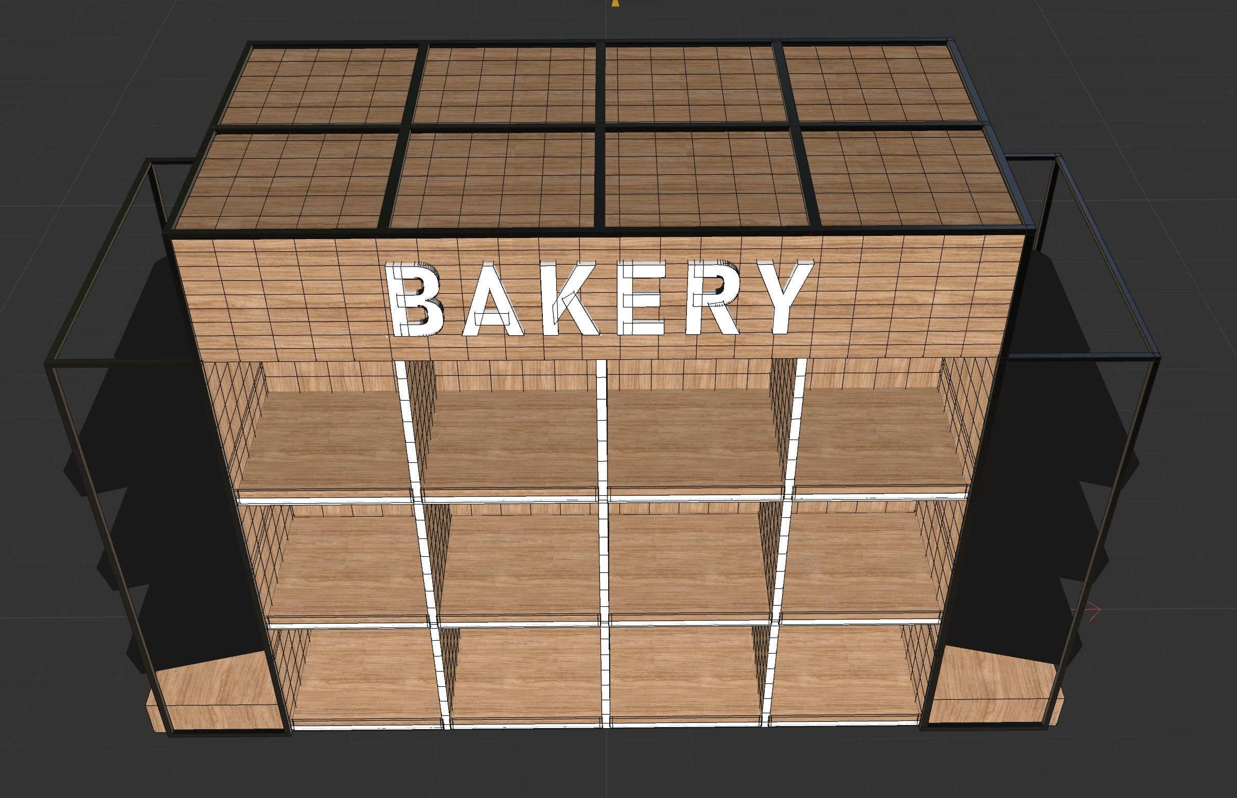 Bakery Shelf 3D model_7
