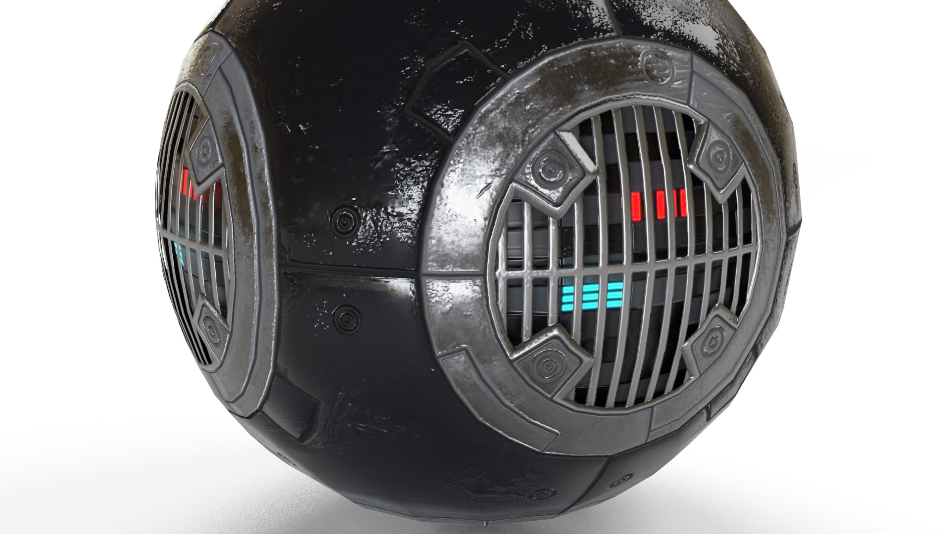 BB-9E Low-poly 3D model_4