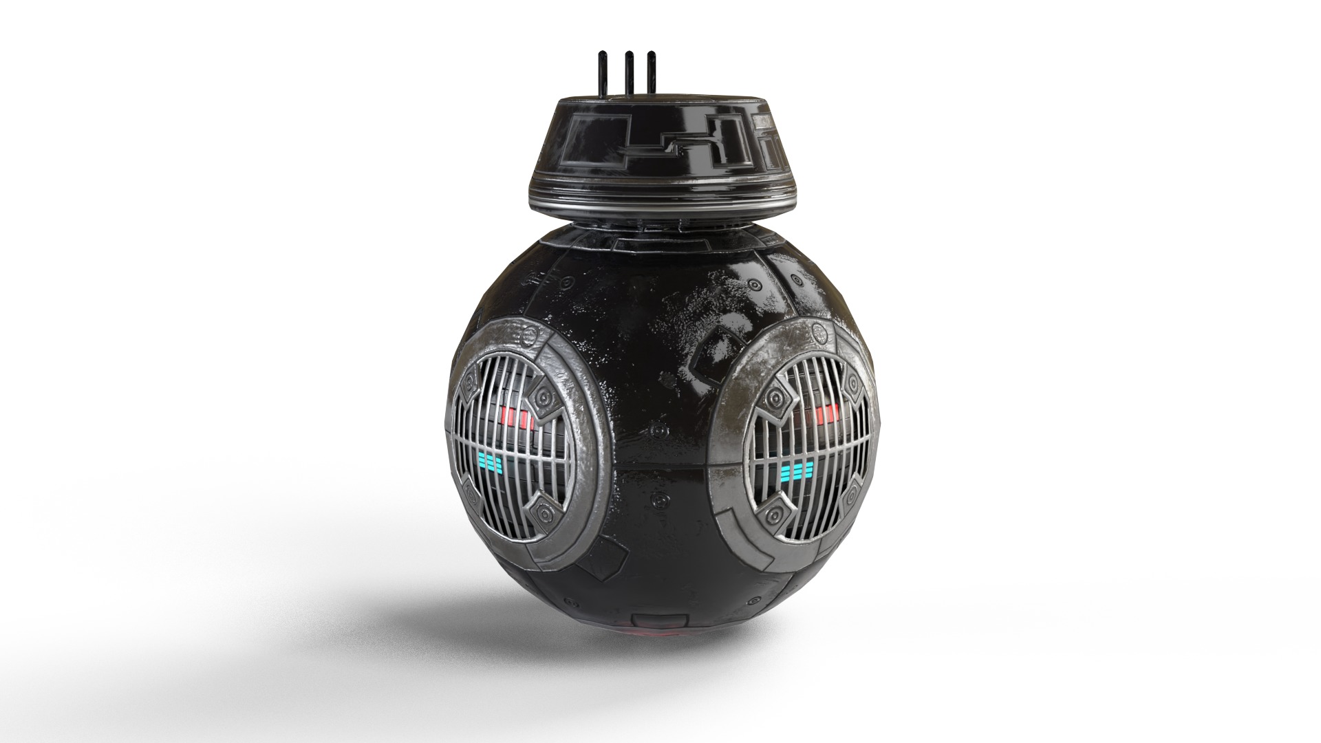 BB-9E Low-poly 3D model_7