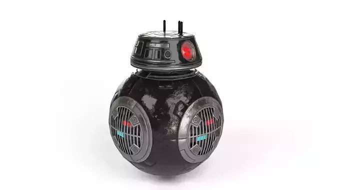BB-9E Low-poly 3D model