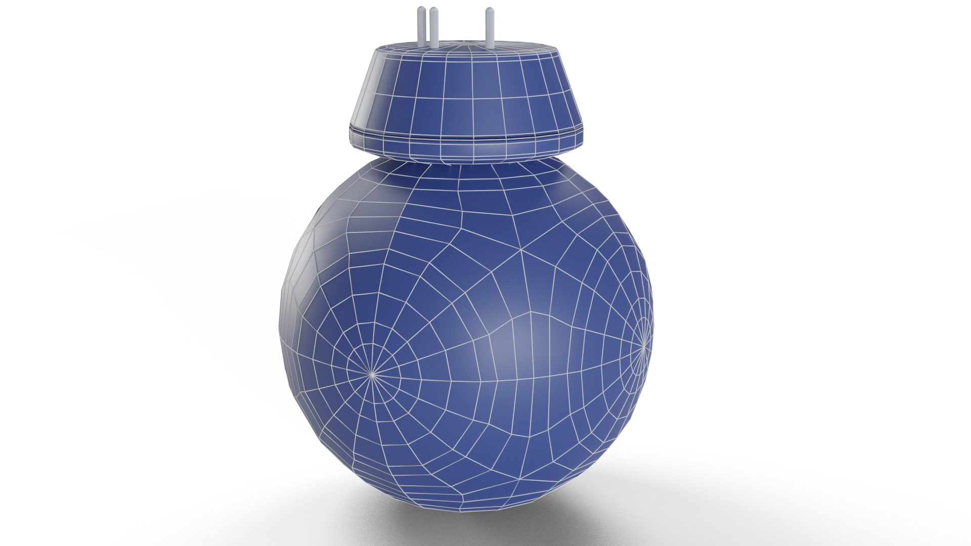 BB-9E Low-poly 3D model_19