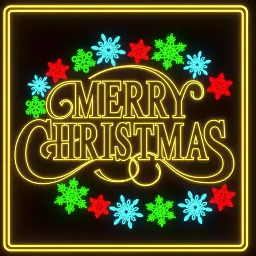 Neon Light Christmas Set1