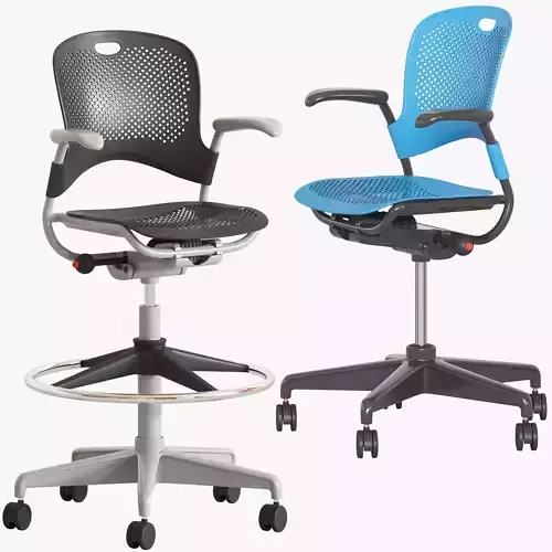 Herman Miller Caper Stacking Office Chairs 3D model