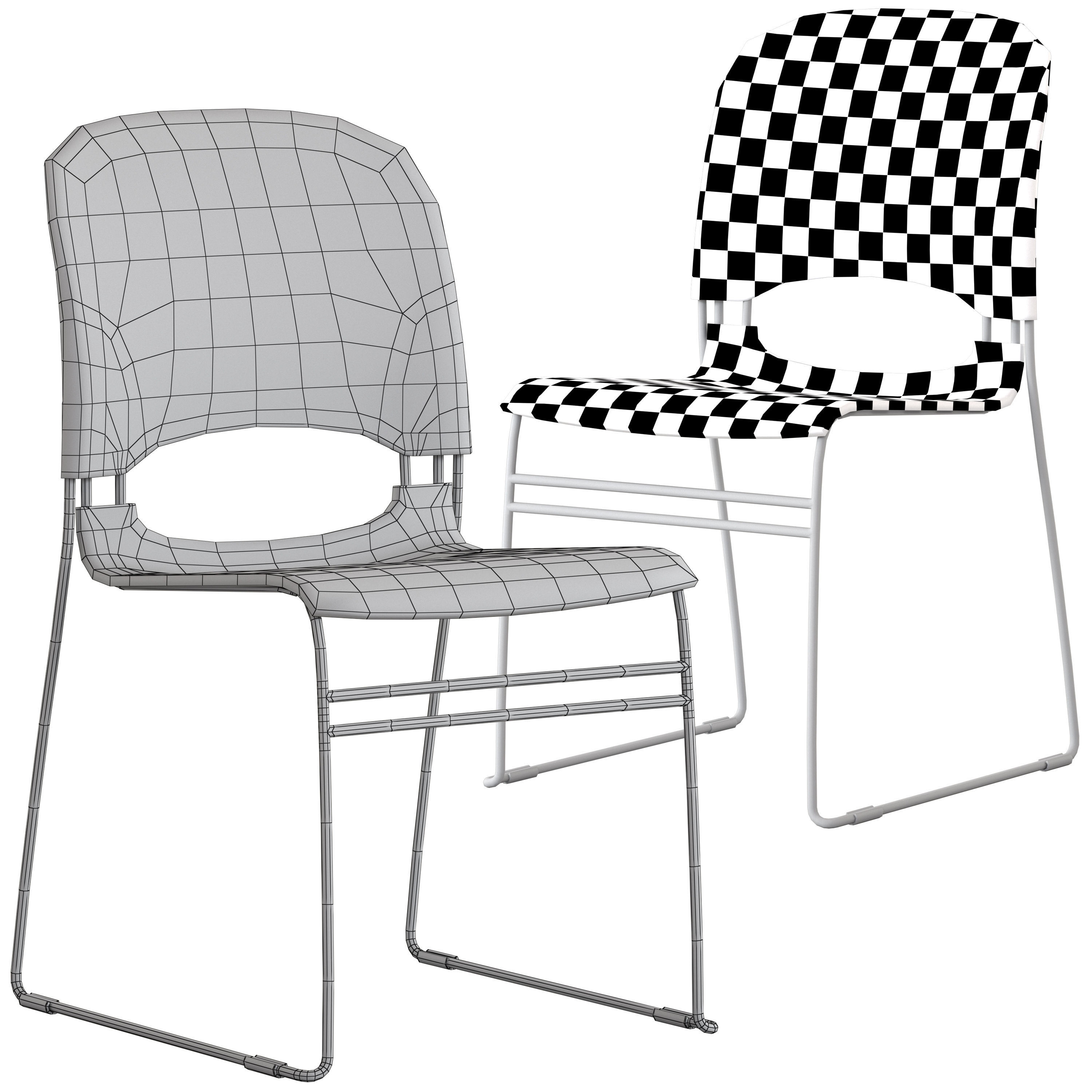 Herman Miller Limerick Chairs 3D model_4