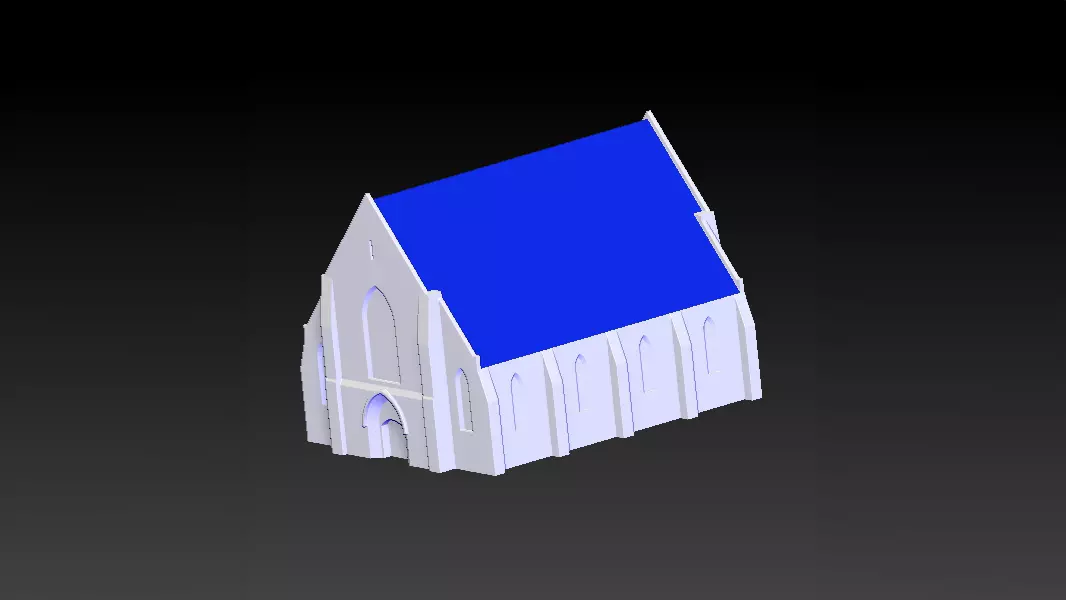 Old Building 3D print model