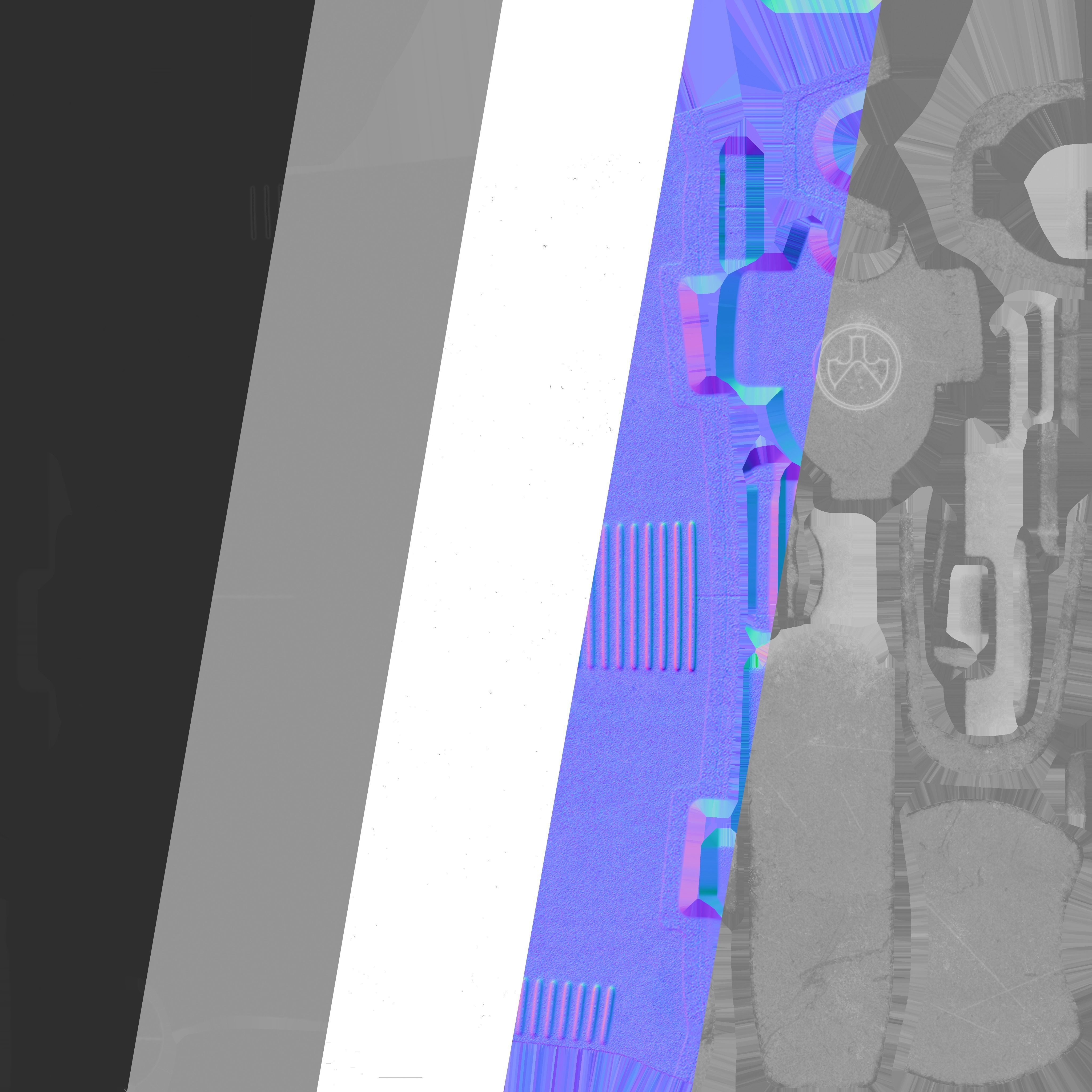 Magpul moe grip Low-poly 3D model_36