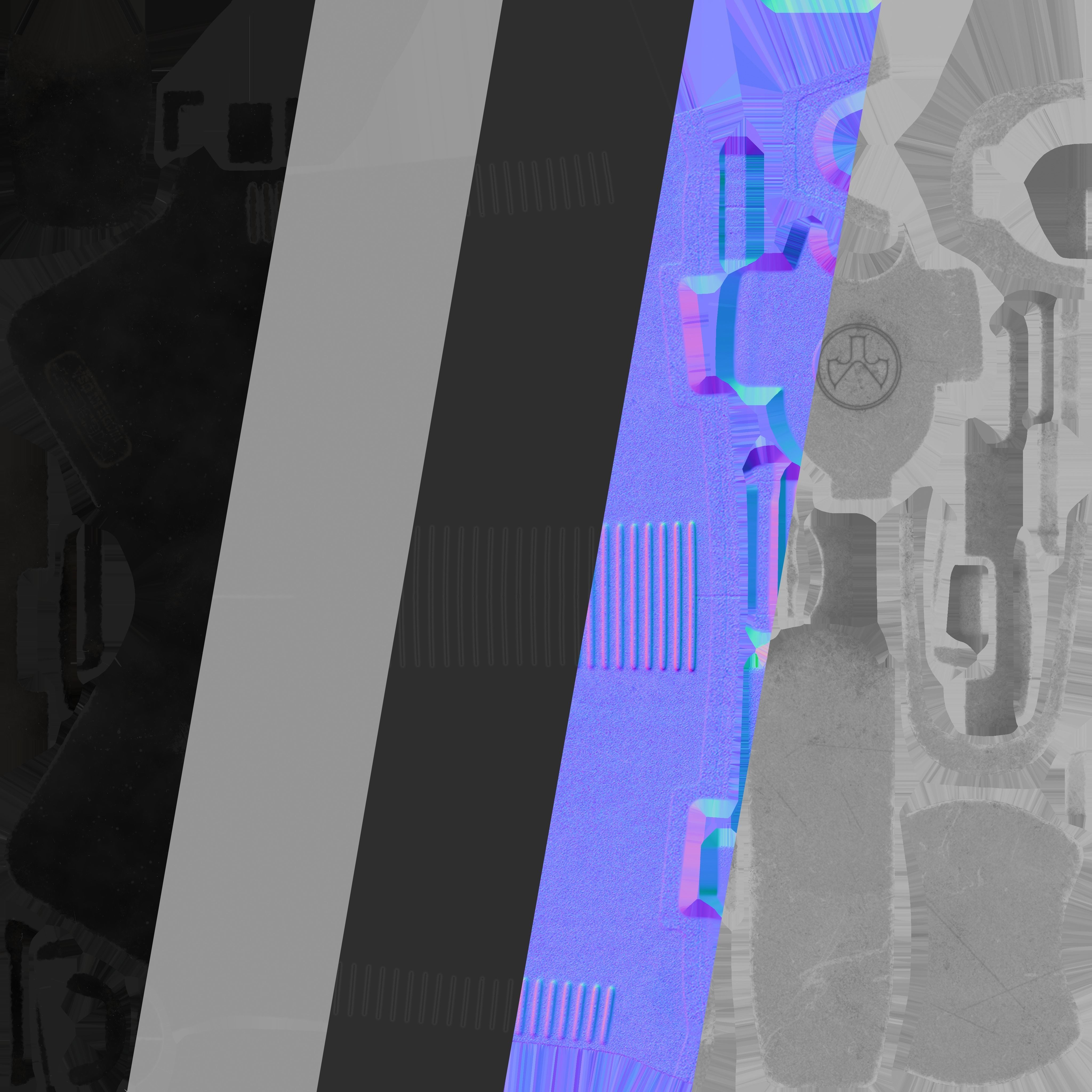 Magpul moe grip Low-poly 3D model_37