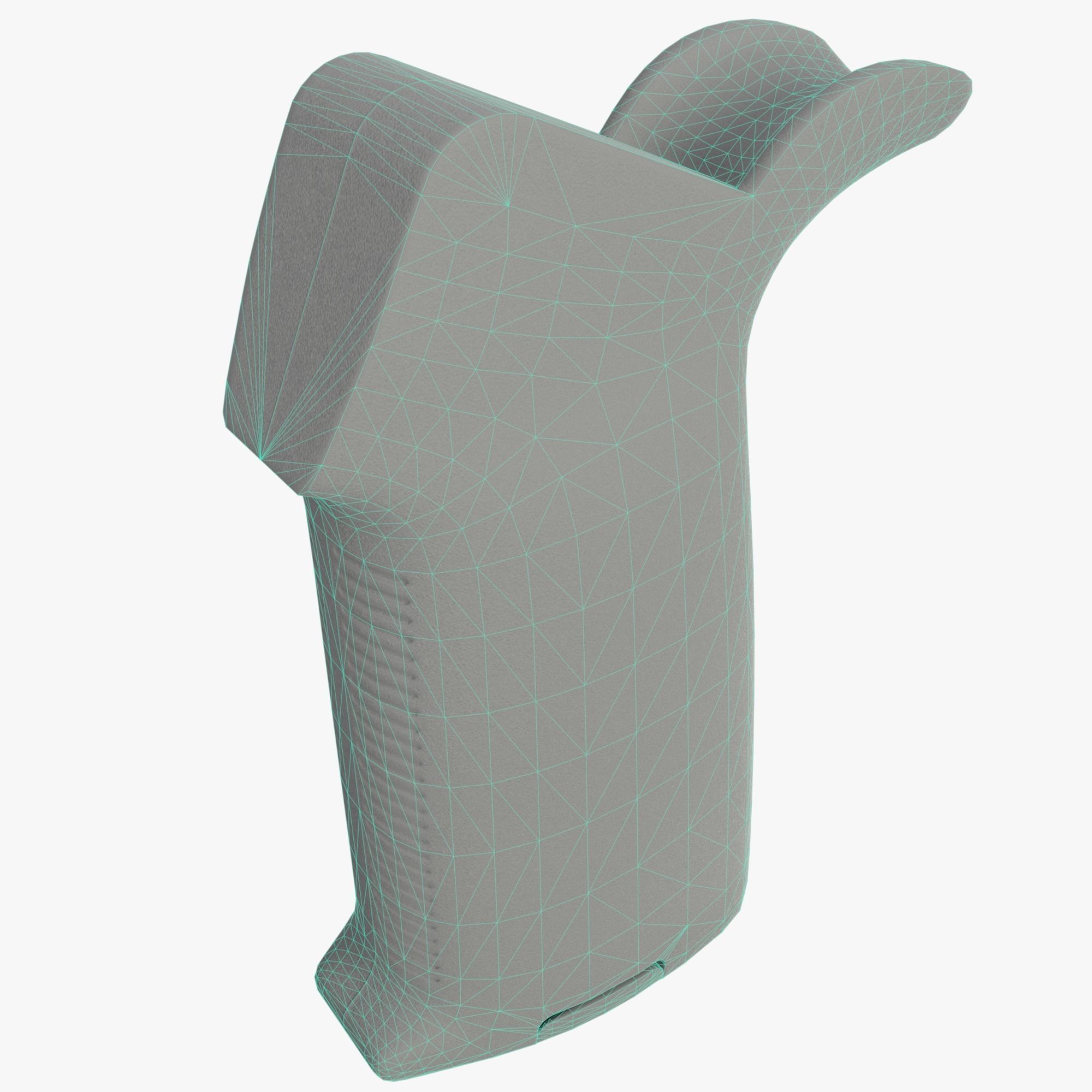 Magpul moe grip Low-poly 3D model_34