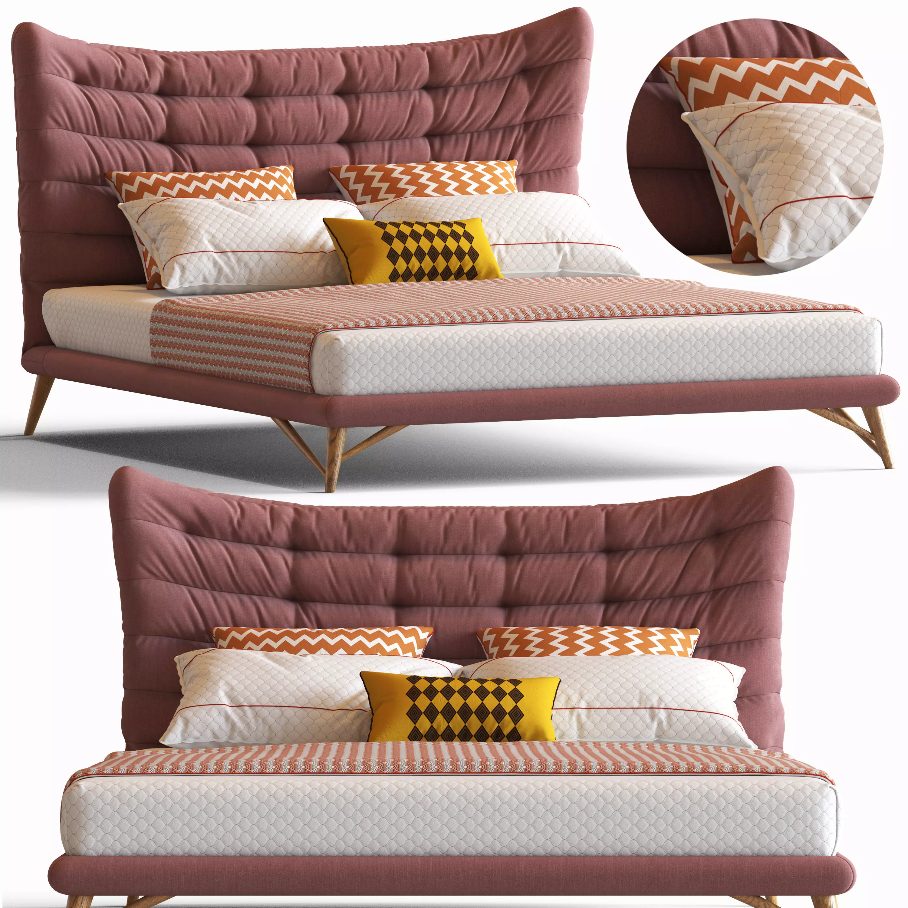 IMODERN Venezia Bed 3D model
