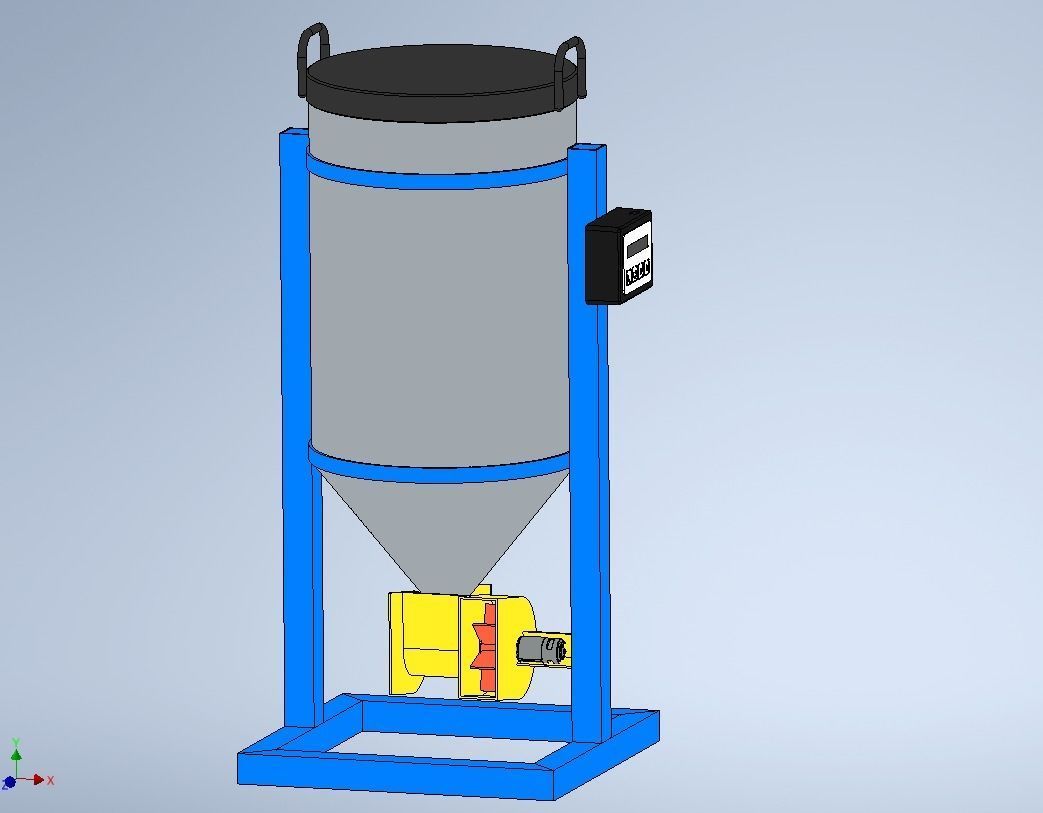 DIRECTIONAL FISH FEEDER CENTRIFUGAL SPREADER ROTARY AUTOMATIC 3D model_12