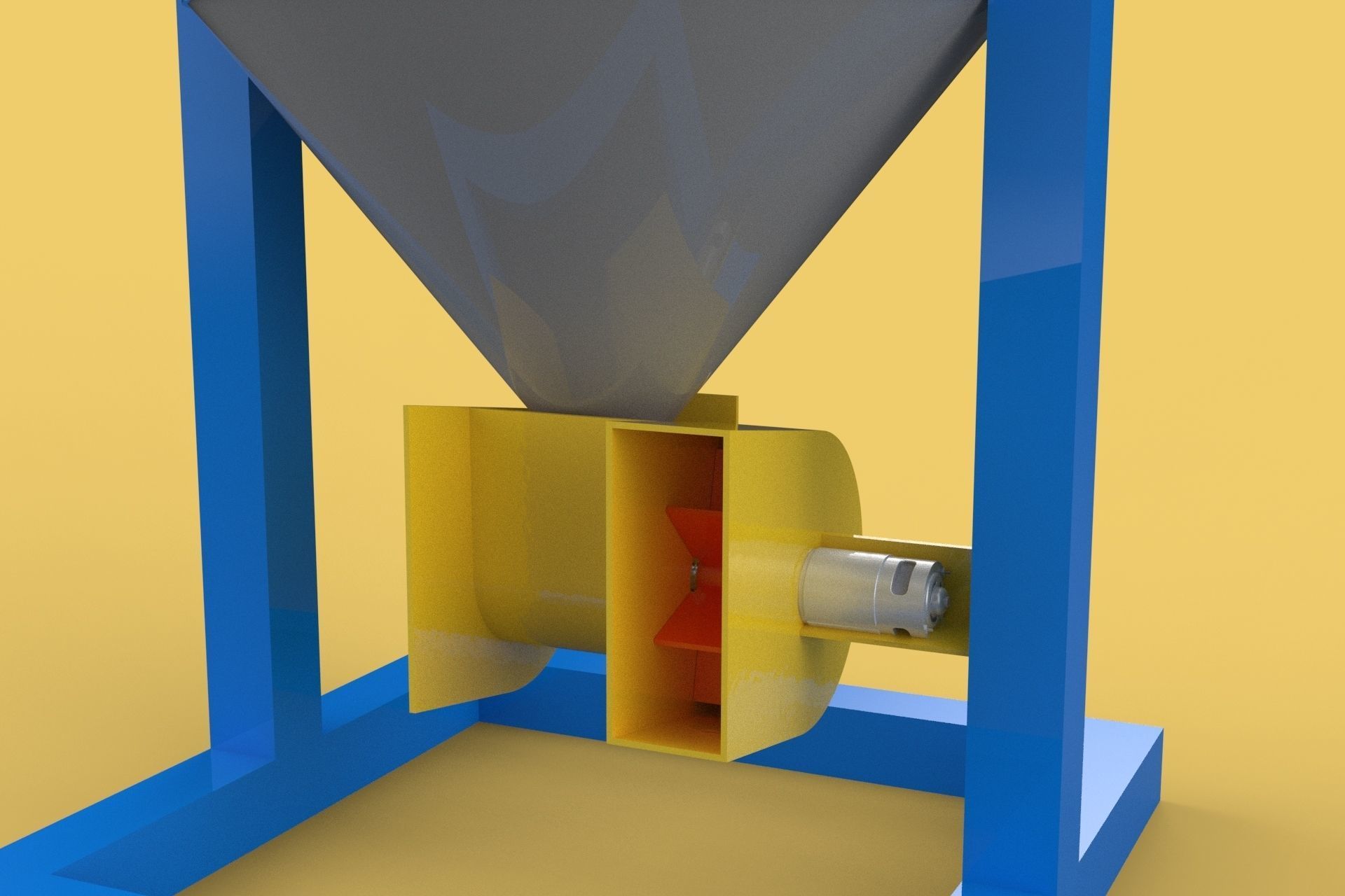 DIRECTIONAL FISH FEEDER CENTRIFUGAL SPREADER ROTARY AUTOMATIC 3D model_2