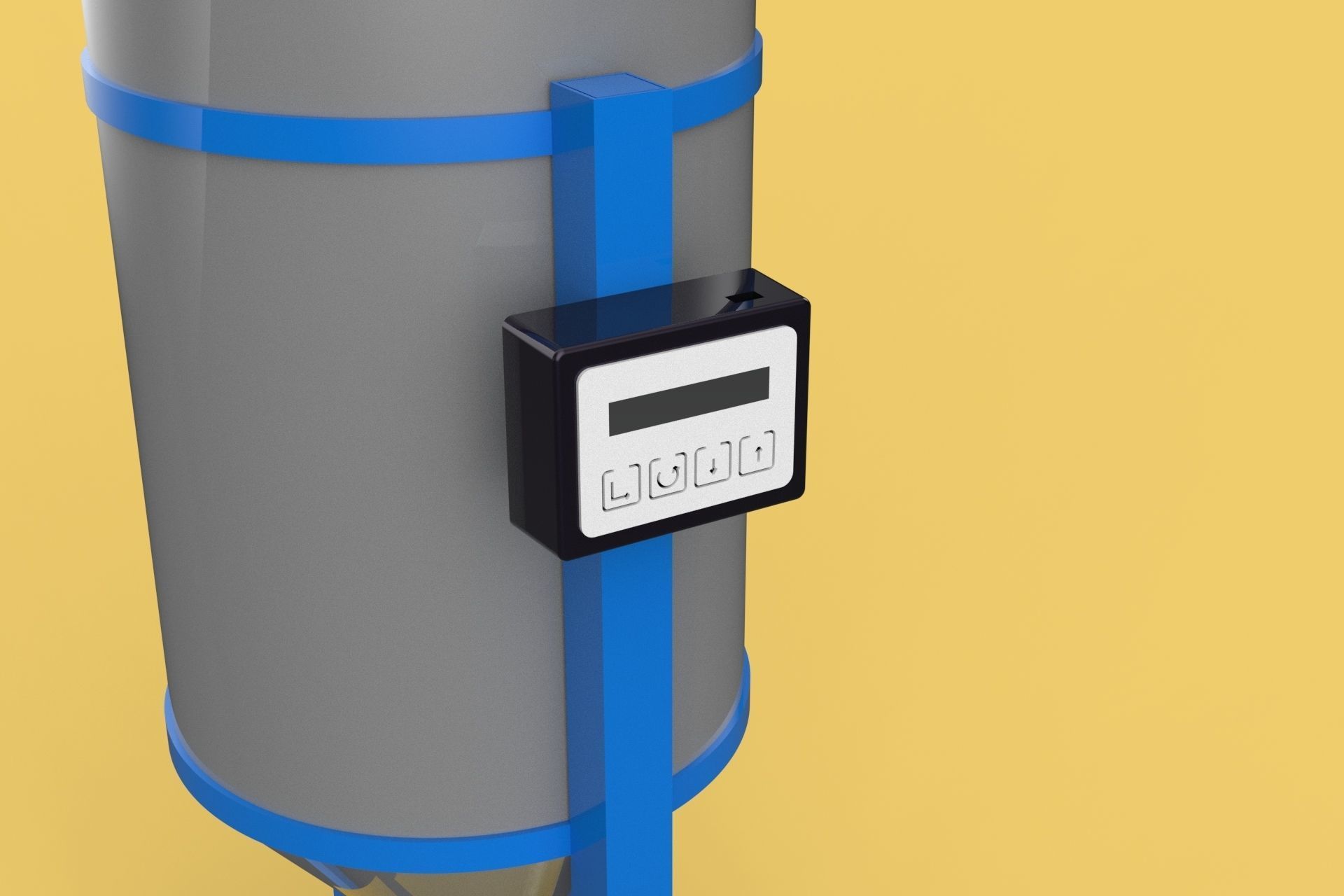 DIRECTIONAL FISH FEEDER CENTRIFUGAL SPREADER ROTARY AUTOMATIC 3D model_9