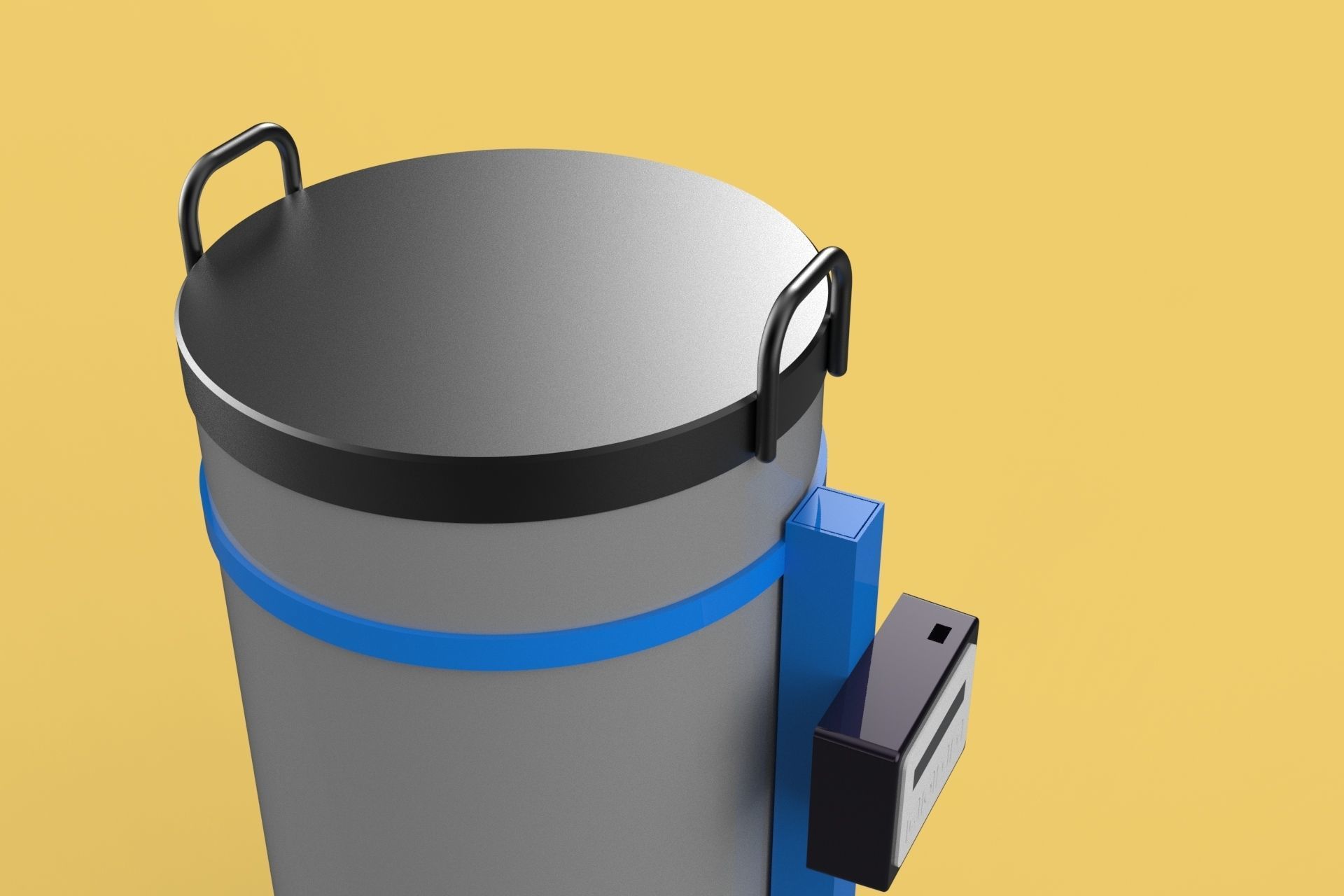 DIRECTIONAL FISH FEEDER CENTRIFUGAL SPREADER ROTARY AUTOMATIC 3D model_7