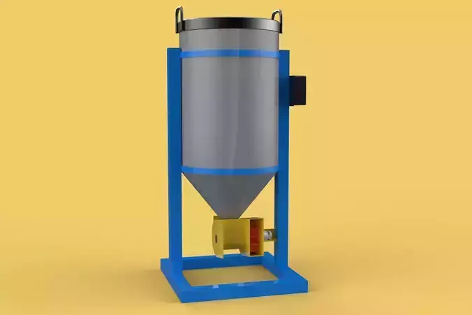 DIRECTIONAL FISH FEEDER CENTRIFUGAL SPREADER ROTARY AUTOMATIC 3D model