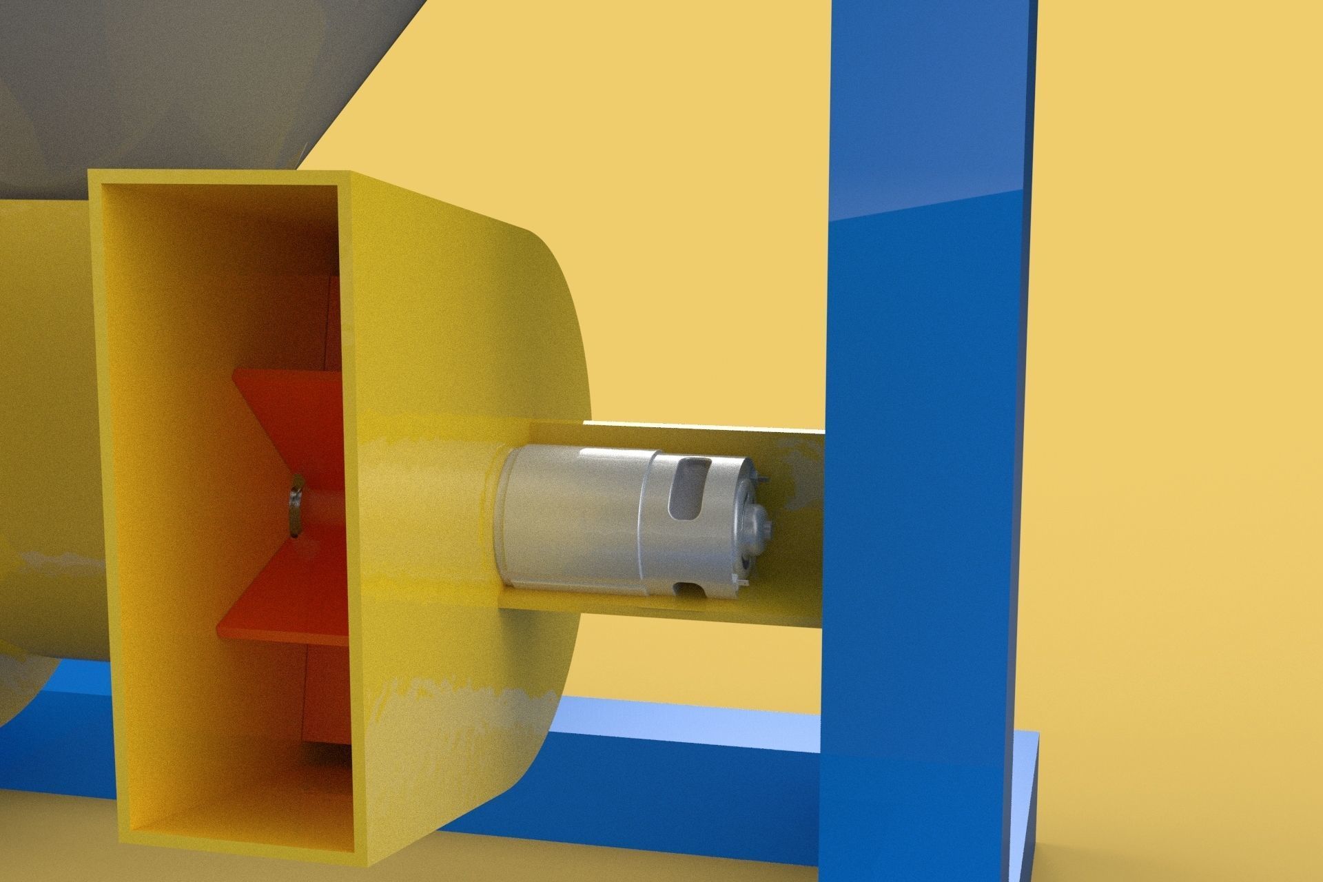 DIRECTIONAL FISH FEEDER CENTRIFUGAL SPREADER ROTARY AUTOMATIC 3D model_8