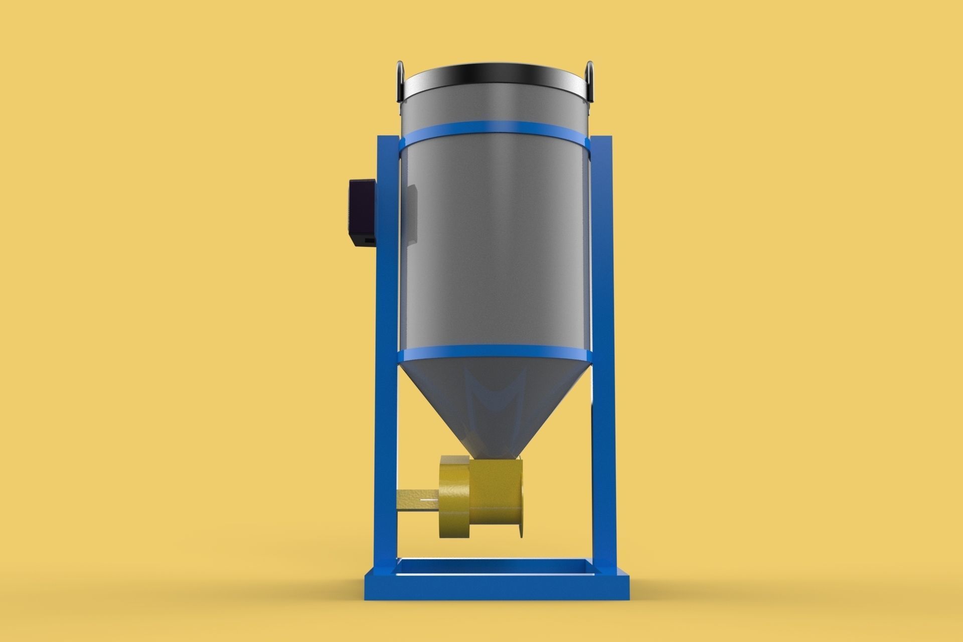 DIRECTIONAL FISH FEEDER CENTRIFUGAL SPREADER ROTARY AUTOMATIC 3D model_5