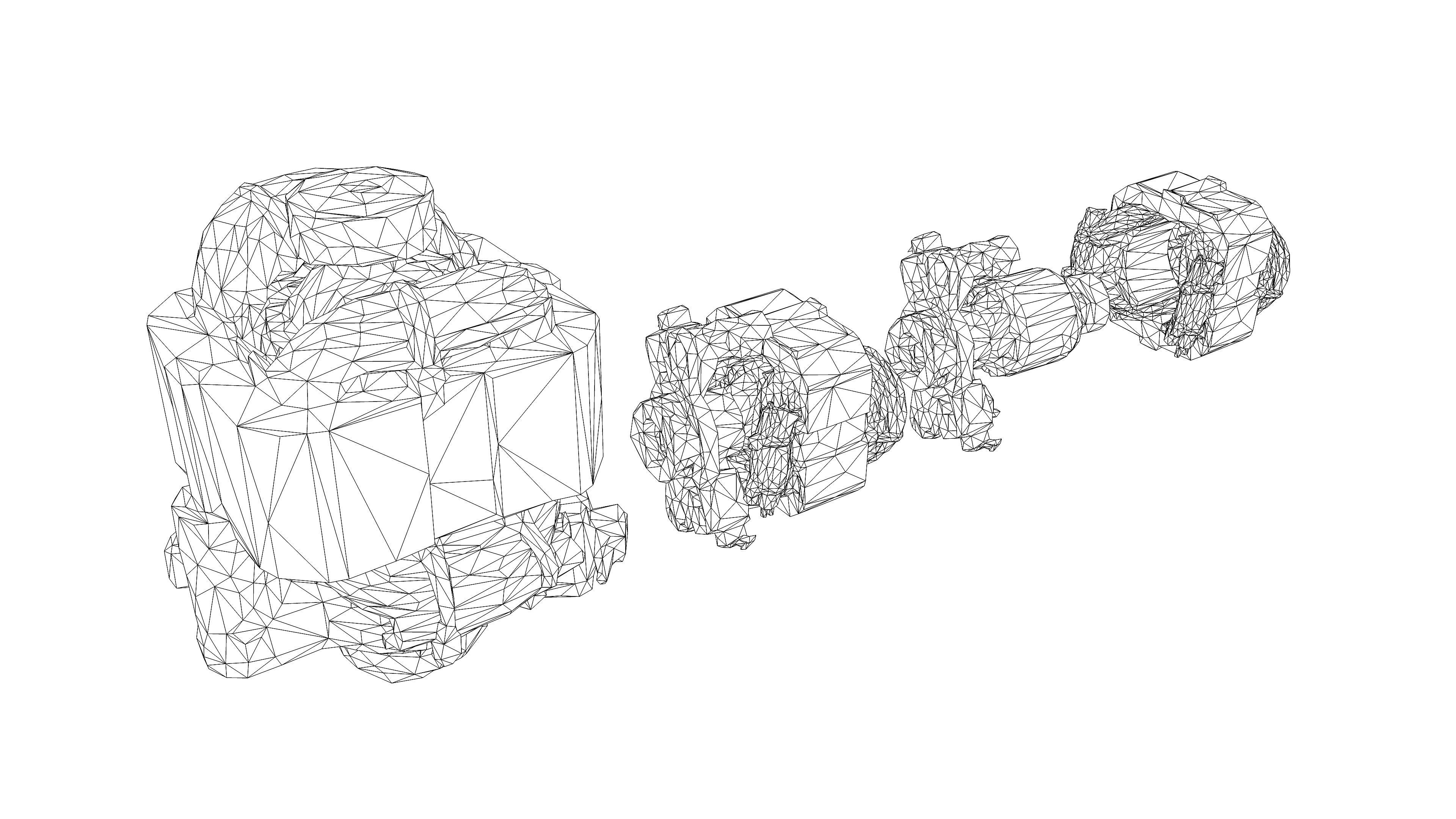 Electric motor Low-poly 3D model_35