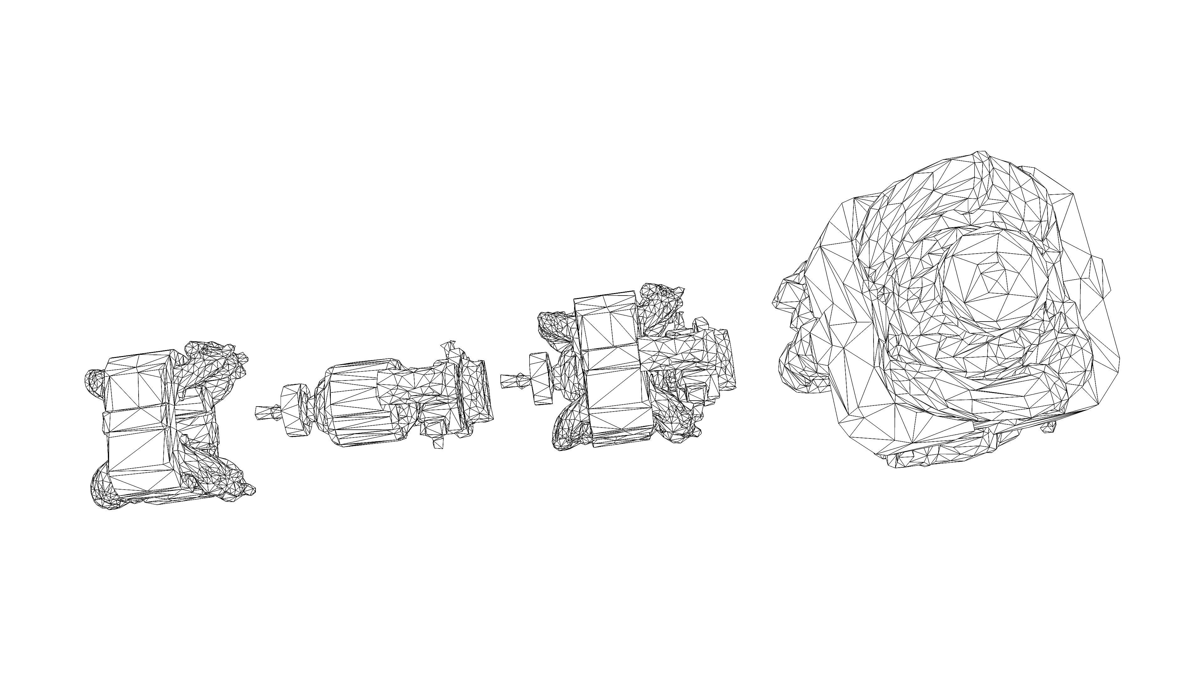 Electric motor Low-poly 3D model_31