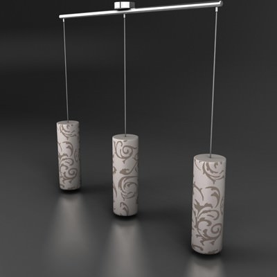 Lampara techo 3D model_3