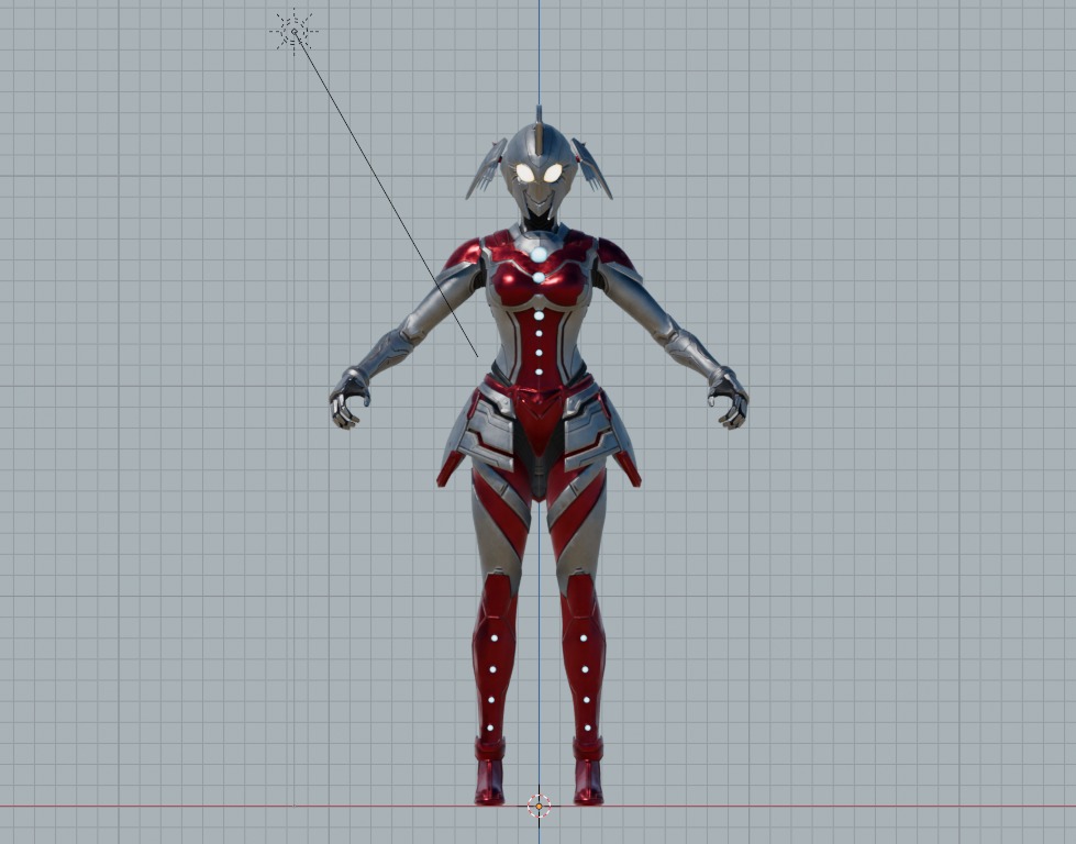 Netflix Ultraman Suit Ultraman Marie suit 3D model 3D model_1
