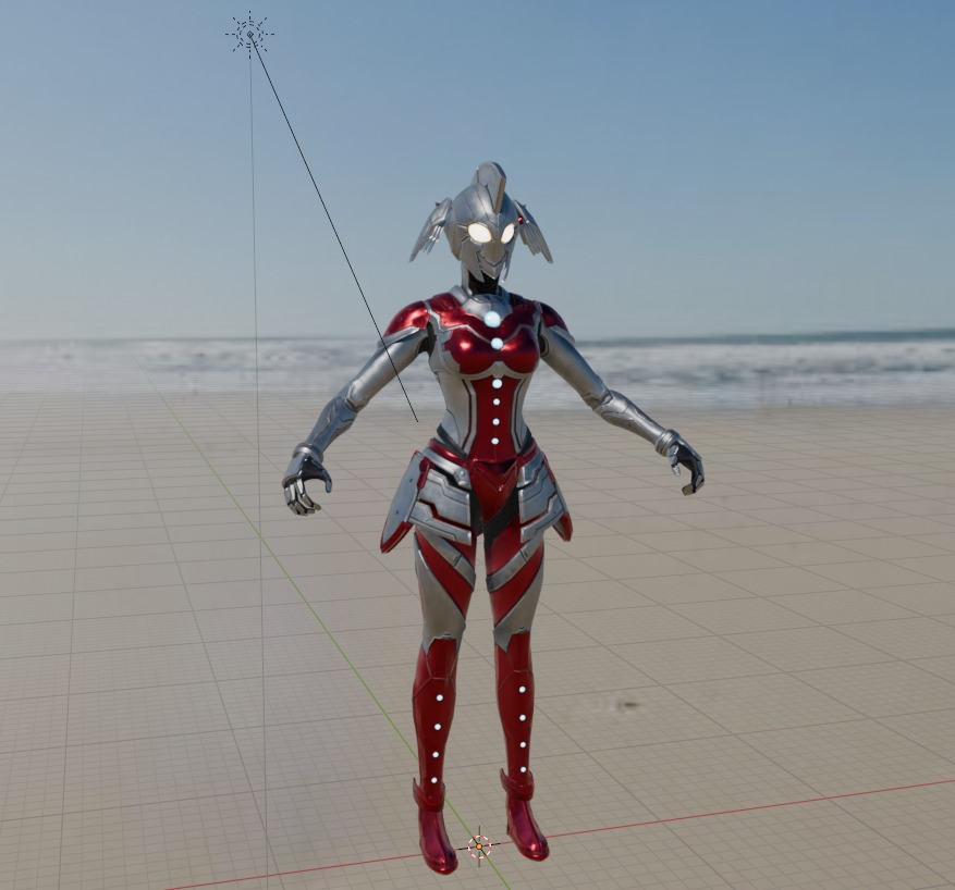Netflix Ultraman Suit Ultraman Marie suit 3D model 3D model_2