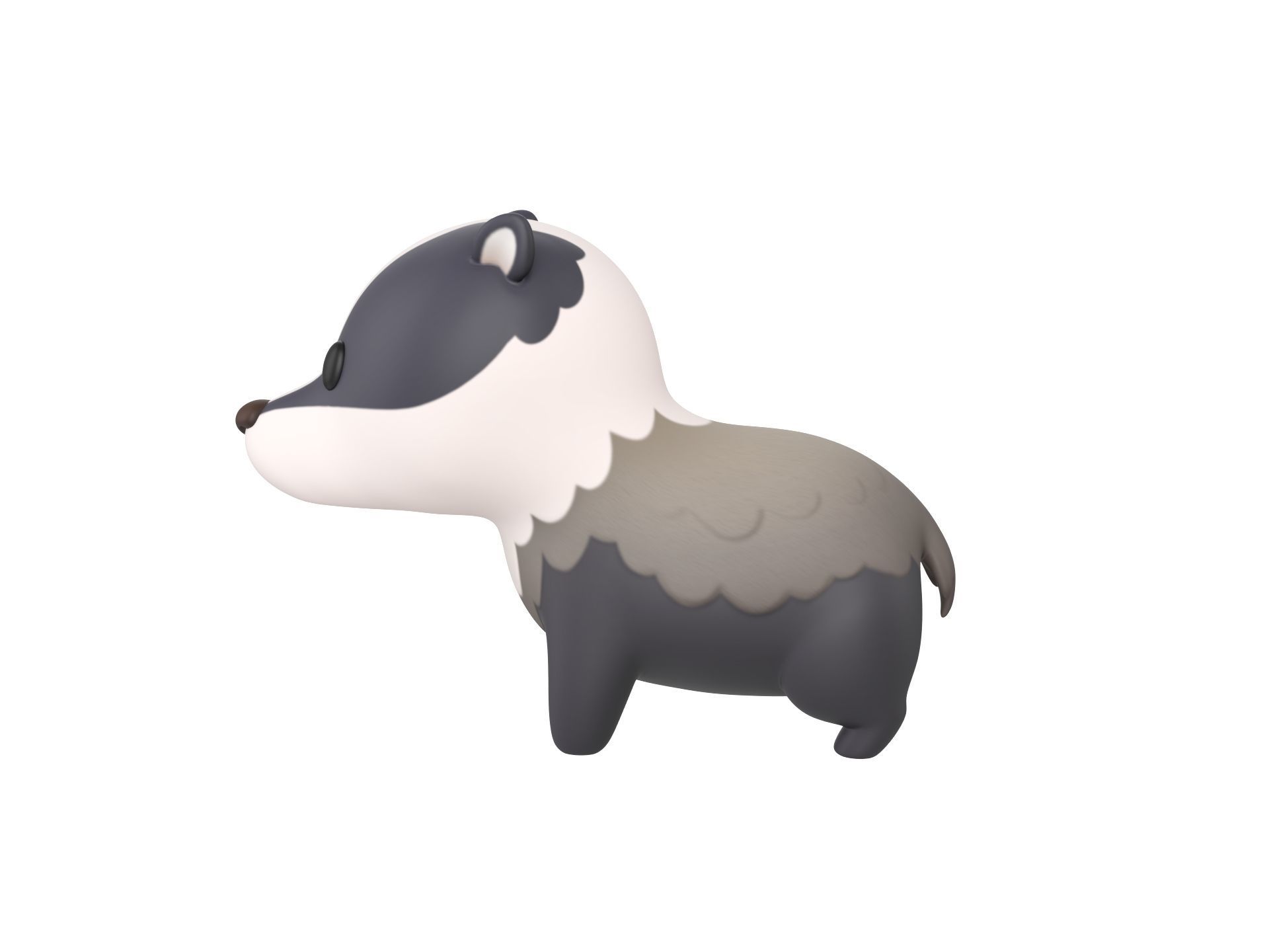 Character293 Badger 3D model_7
