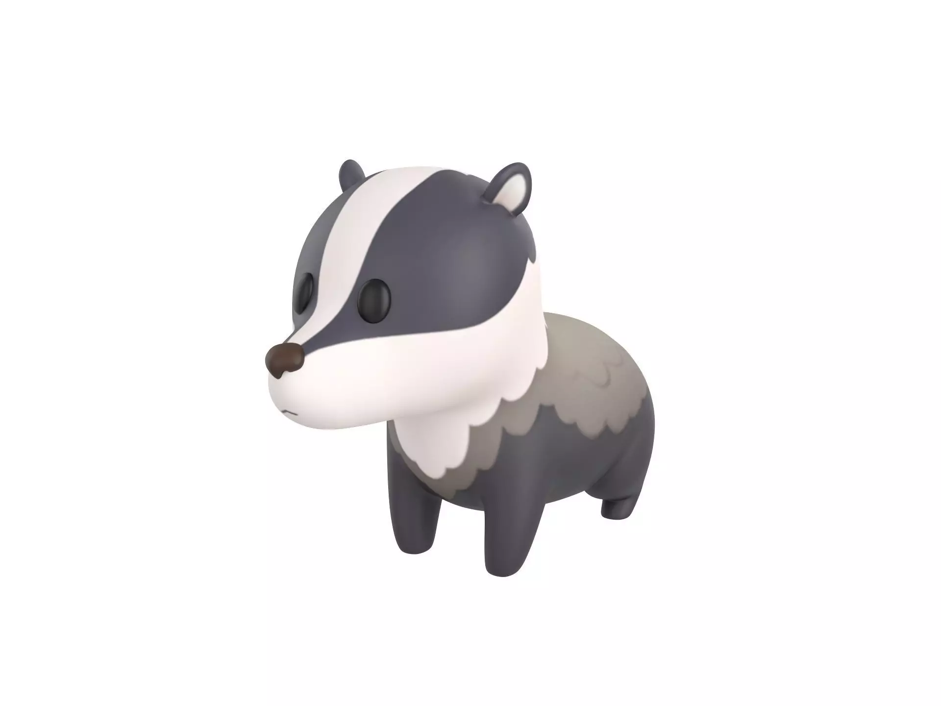 Character293 Badger 3D model_0