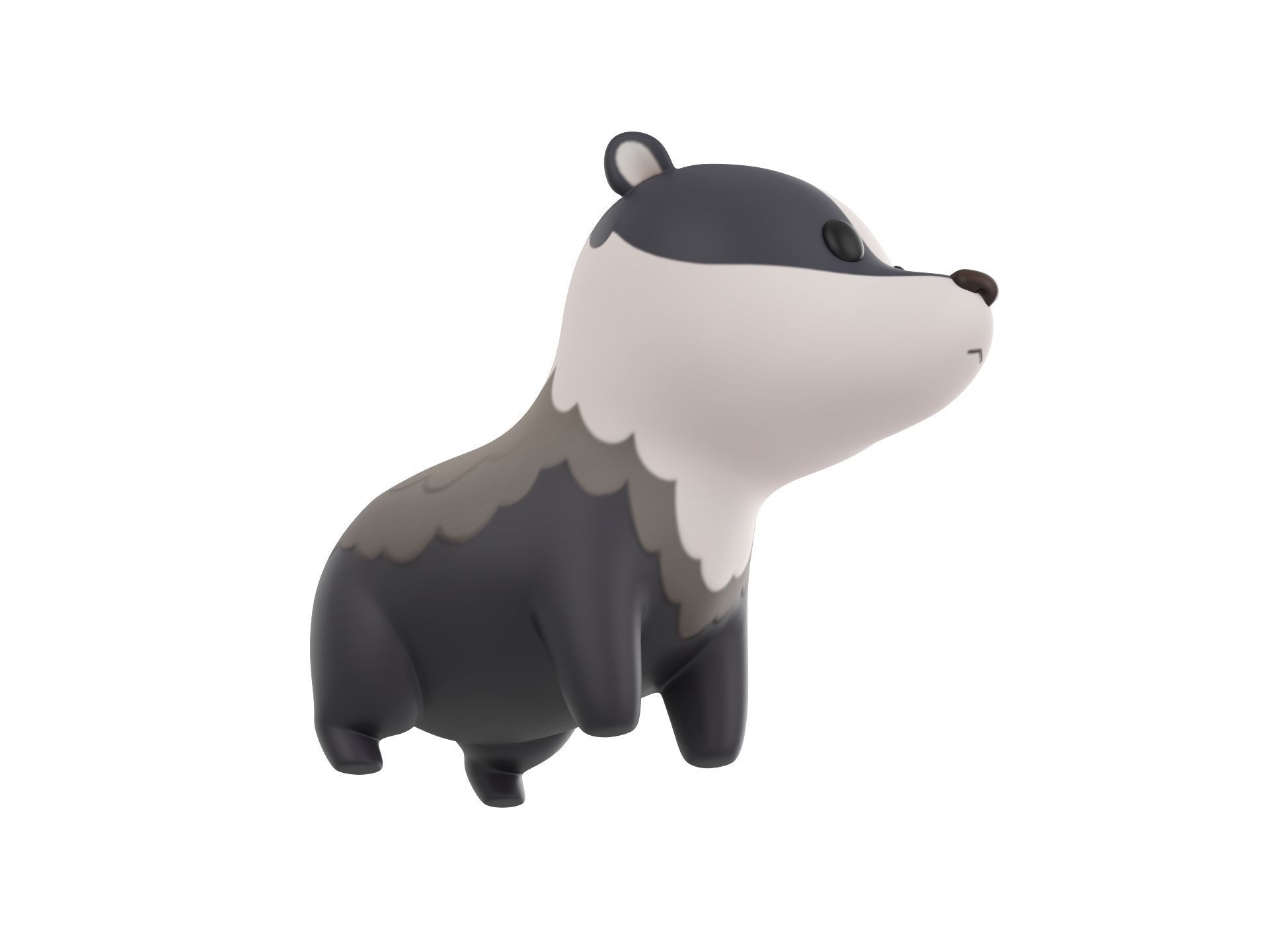 Character293 Badger 3D model_2