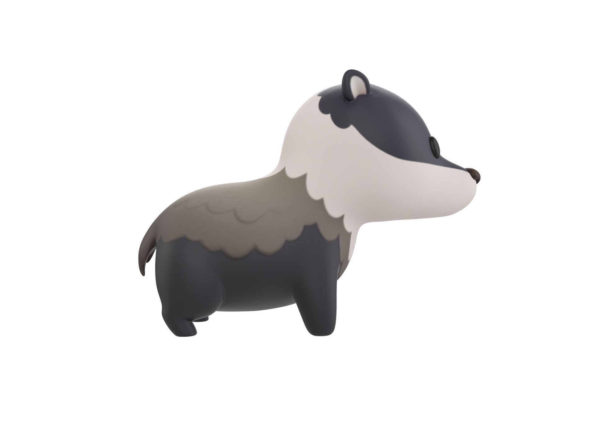 Character293 Badger 3D model_3