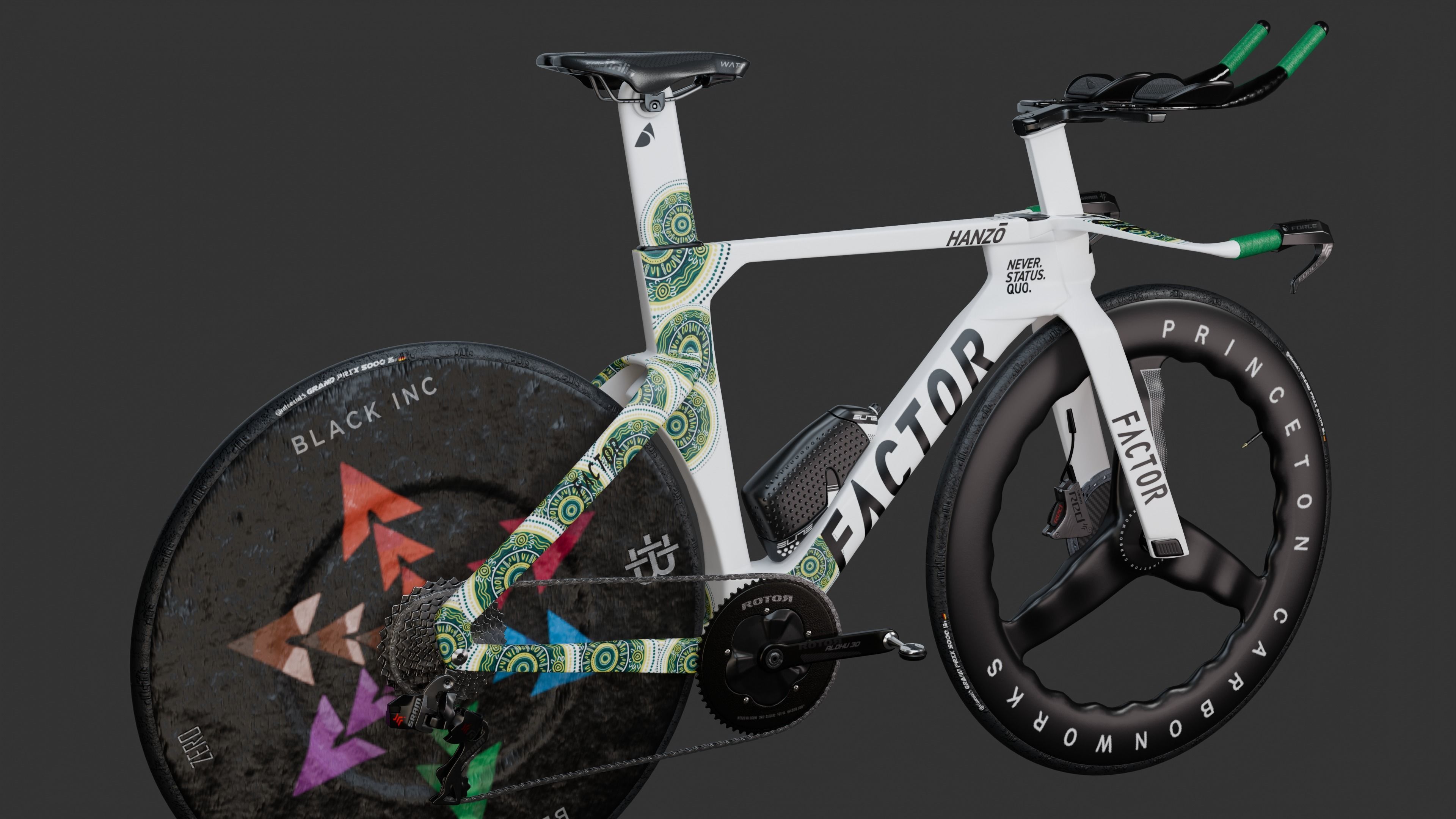 Factor Hanzo time trial bike Low-poly 3D model_11