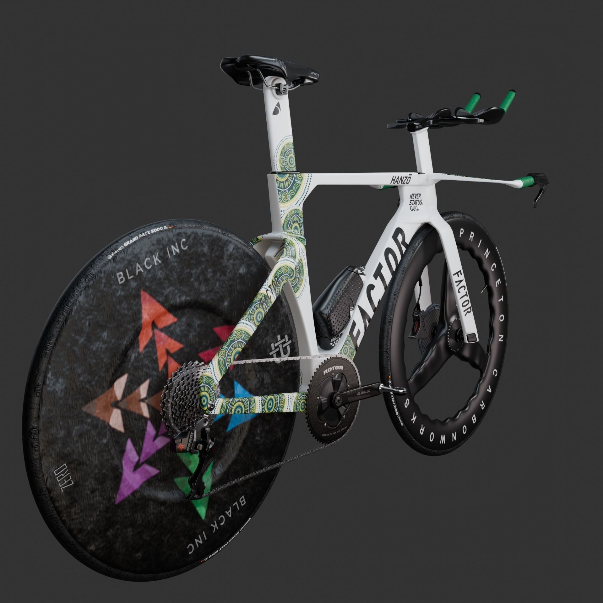 Factor Hanzo time trial bike Low-poly 3D model_12