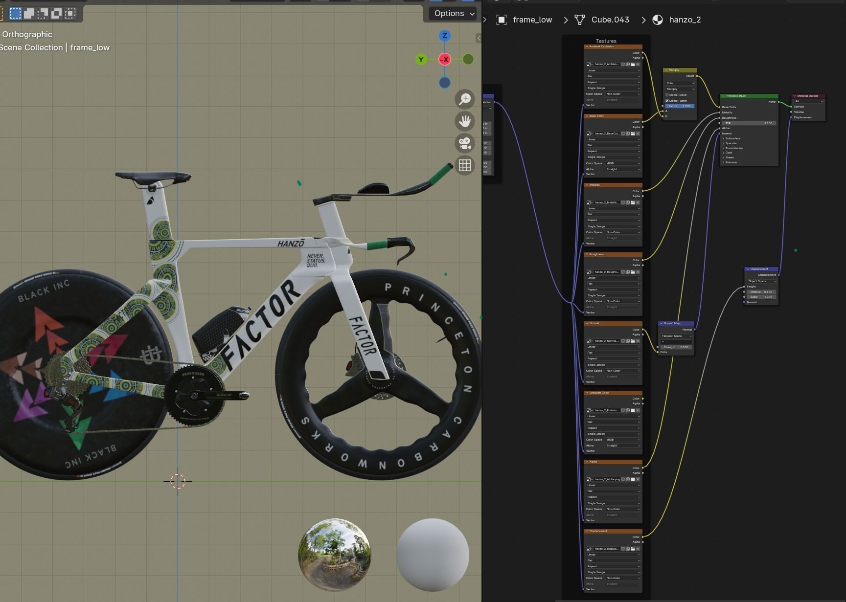 Factor Hanzo time trial bike Low-poly 3D model_19