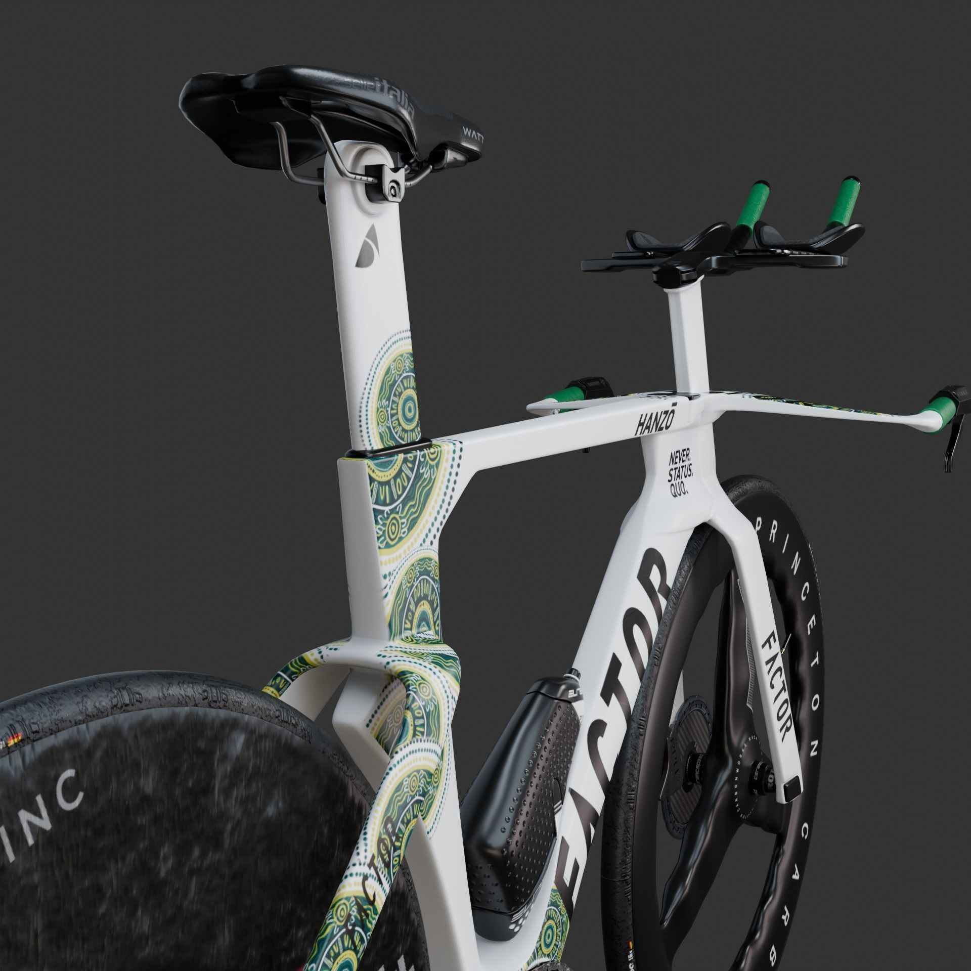 Factor Hanzo time trial bike Low-poly 3D model_14