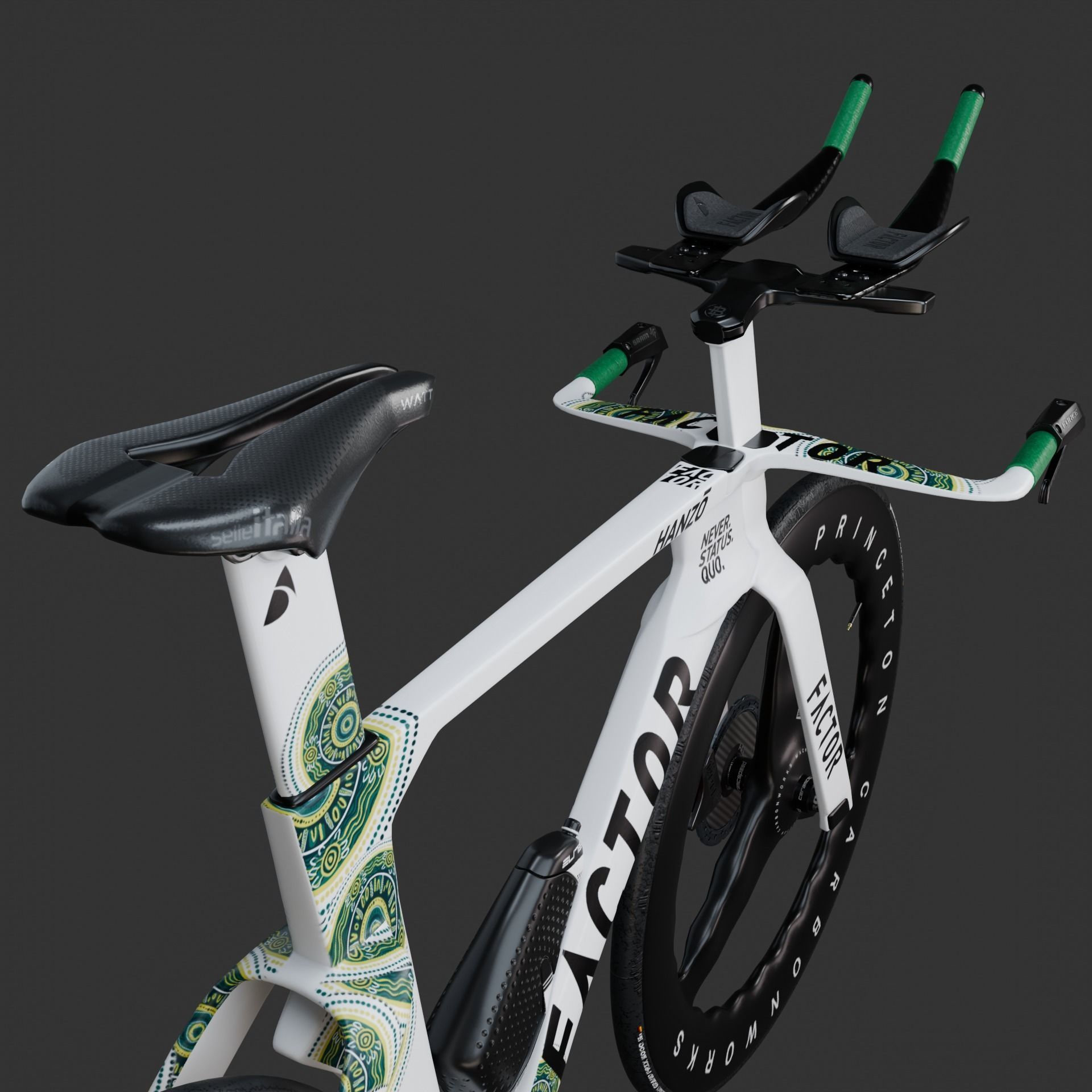 Factor Hanzo time trial bike Low-poly 3D model_15