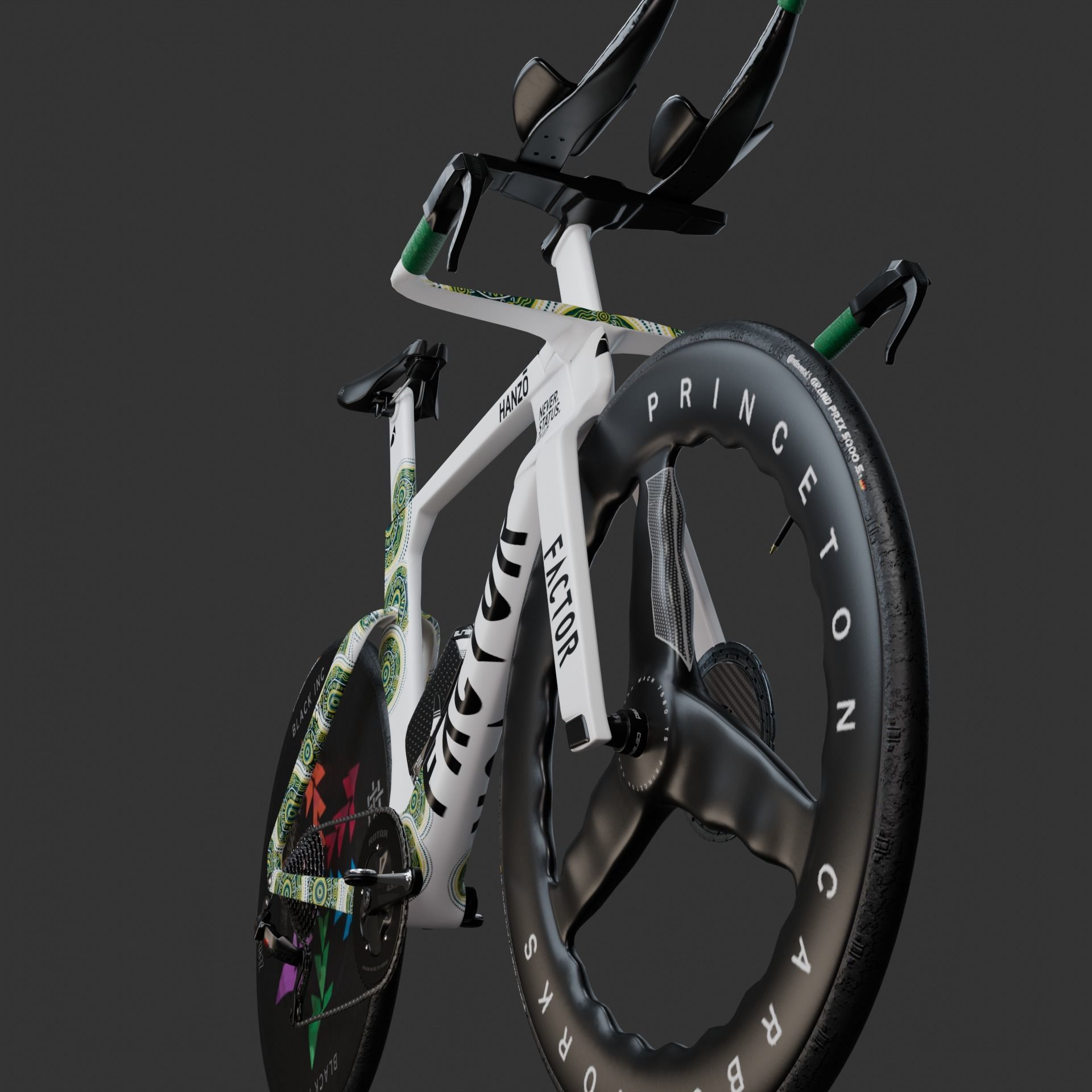 Factor Hanzo time trial bike Low-poly 3D model_8