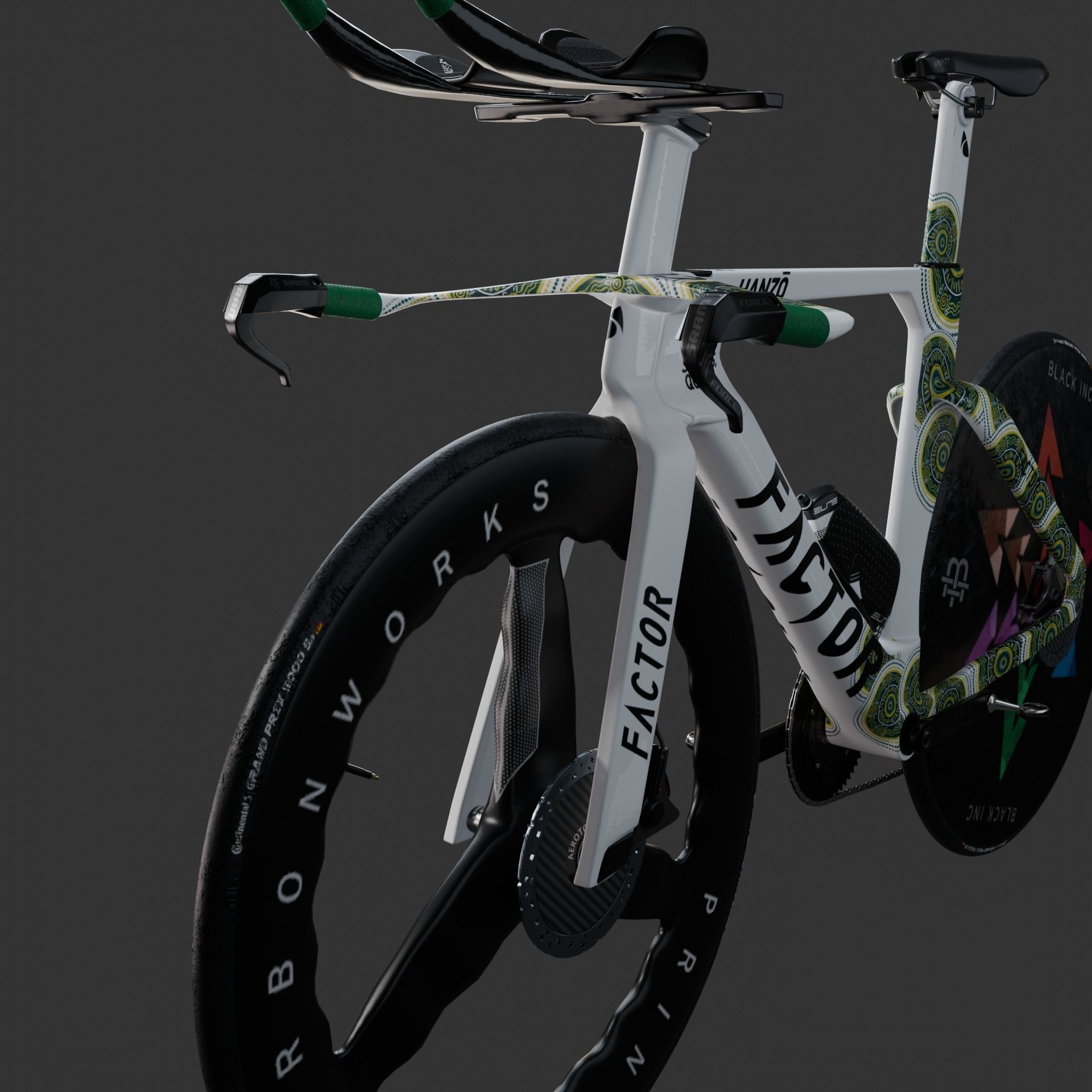 Factor Hanzo time trial bike Low-poly 3D model_10