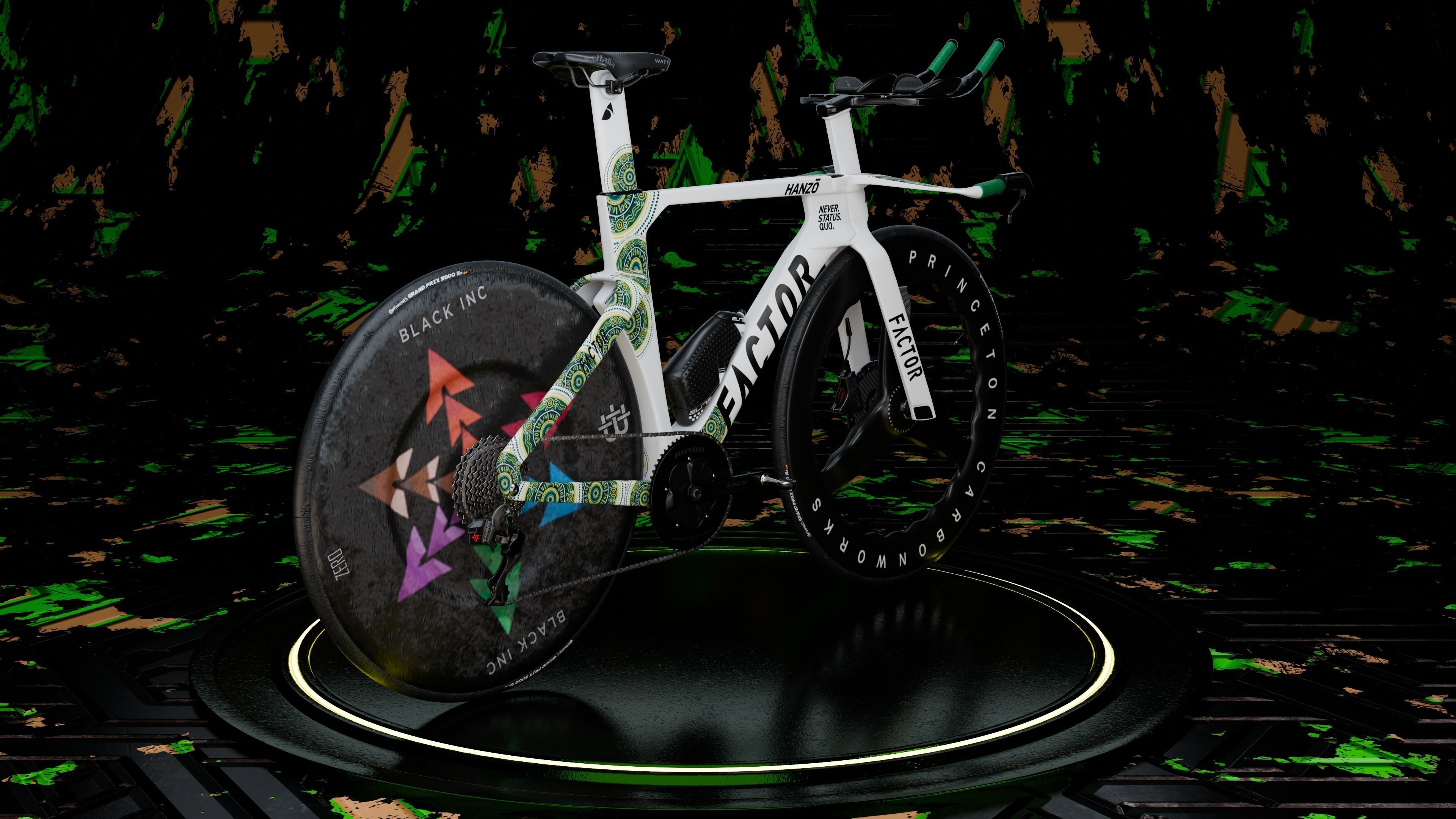 Factor Hanzo time trial bike Low-poly 3D model_2