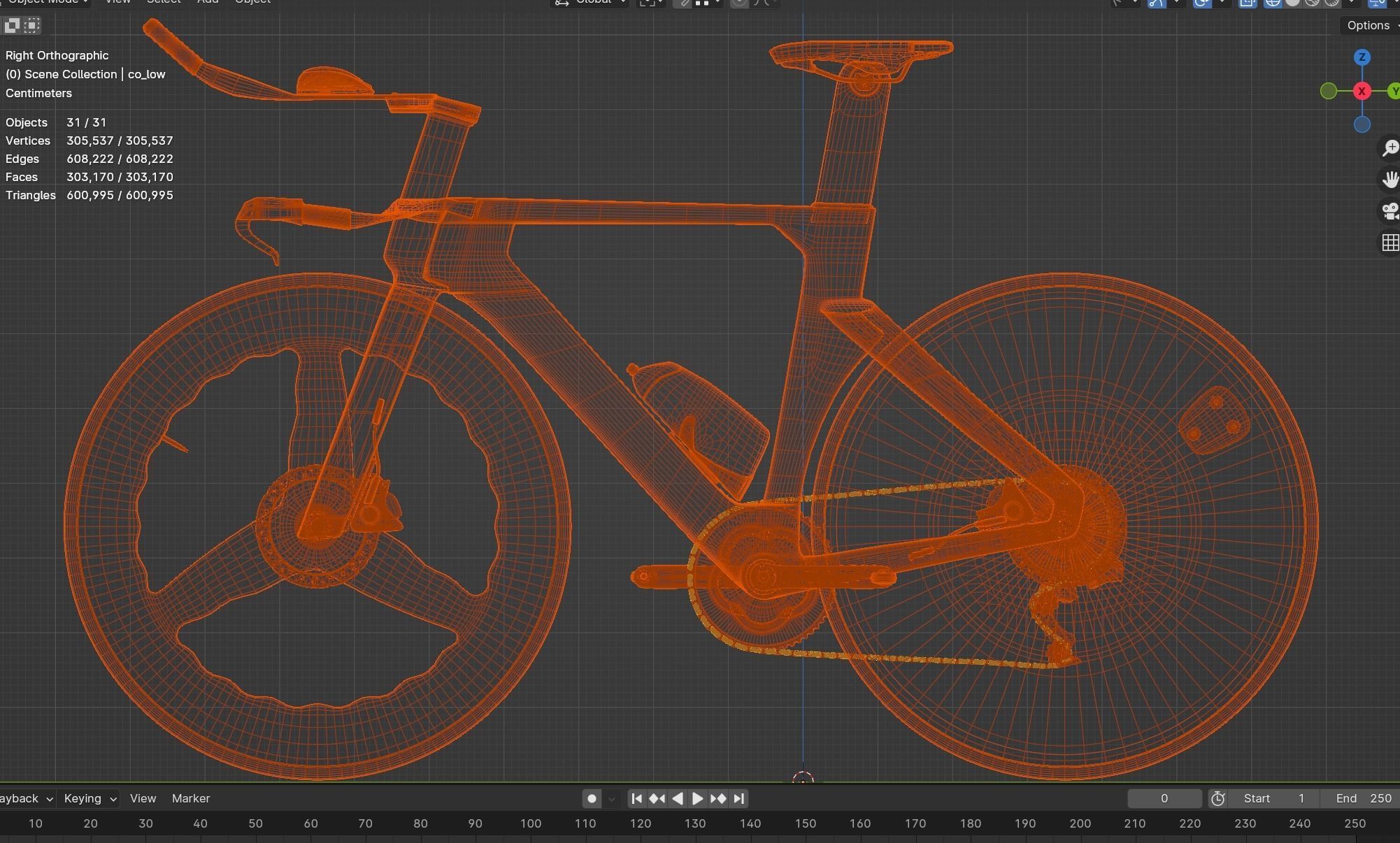 Factor Hanzo time trial bike Low-poly 3D model_25